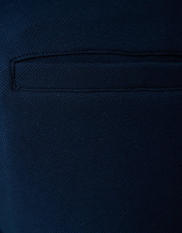 Pique Logo Short Blauw SHOEBY MEN