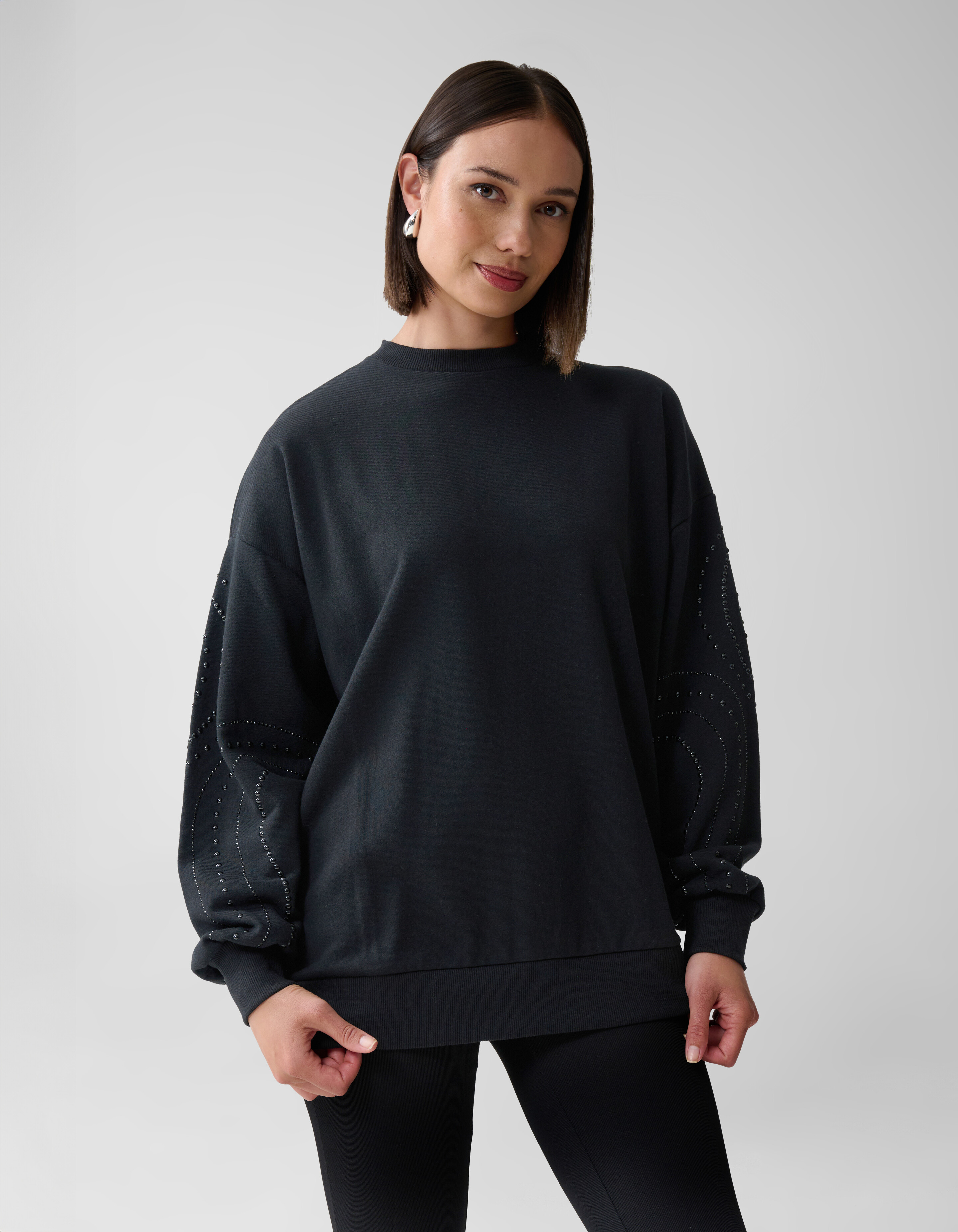 Studded Sweater Zwart SHOEBY WOMEN