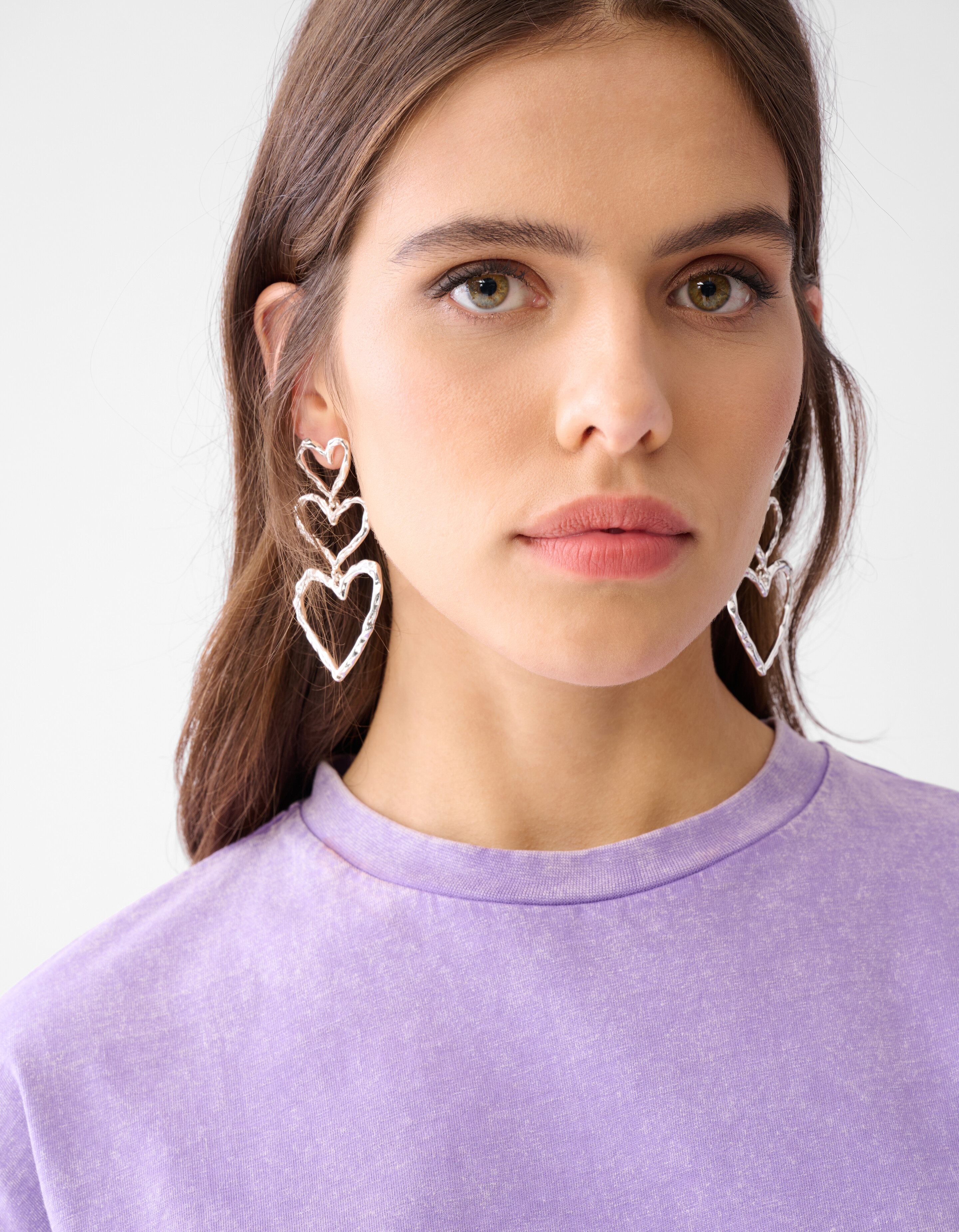 Washed T-shirt Lichtpaars SHOEBY WOMEN