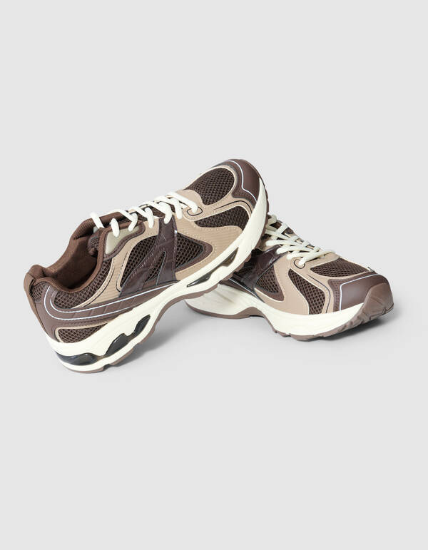 Mesh Sneaker Donkerbruin SHOEBY SHOES