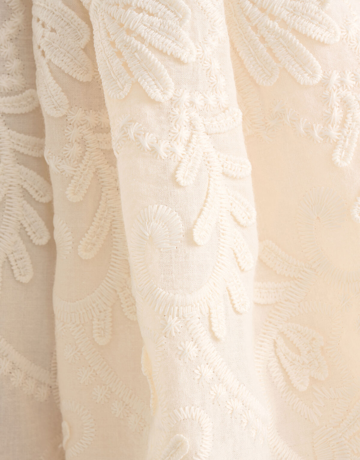 Embroidery Top Gebroken Wit SHOEBY WOMEN