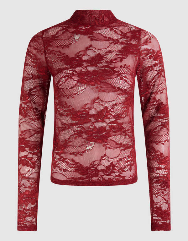 Kanten Top Rood SHOEBY WOMEN