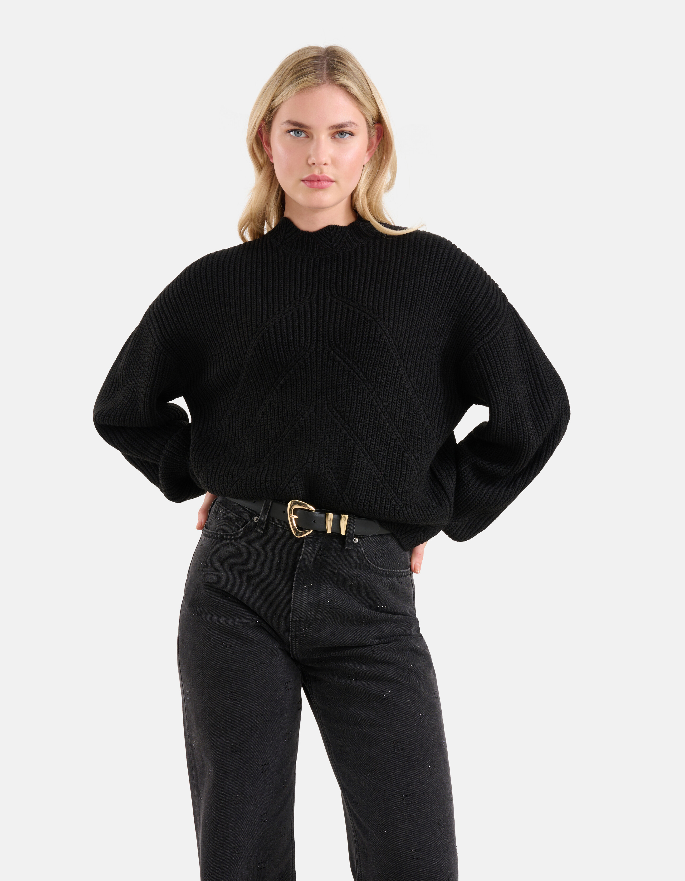 Asymmetrische Riem Zwart SHOEBY ACCESSOIRES