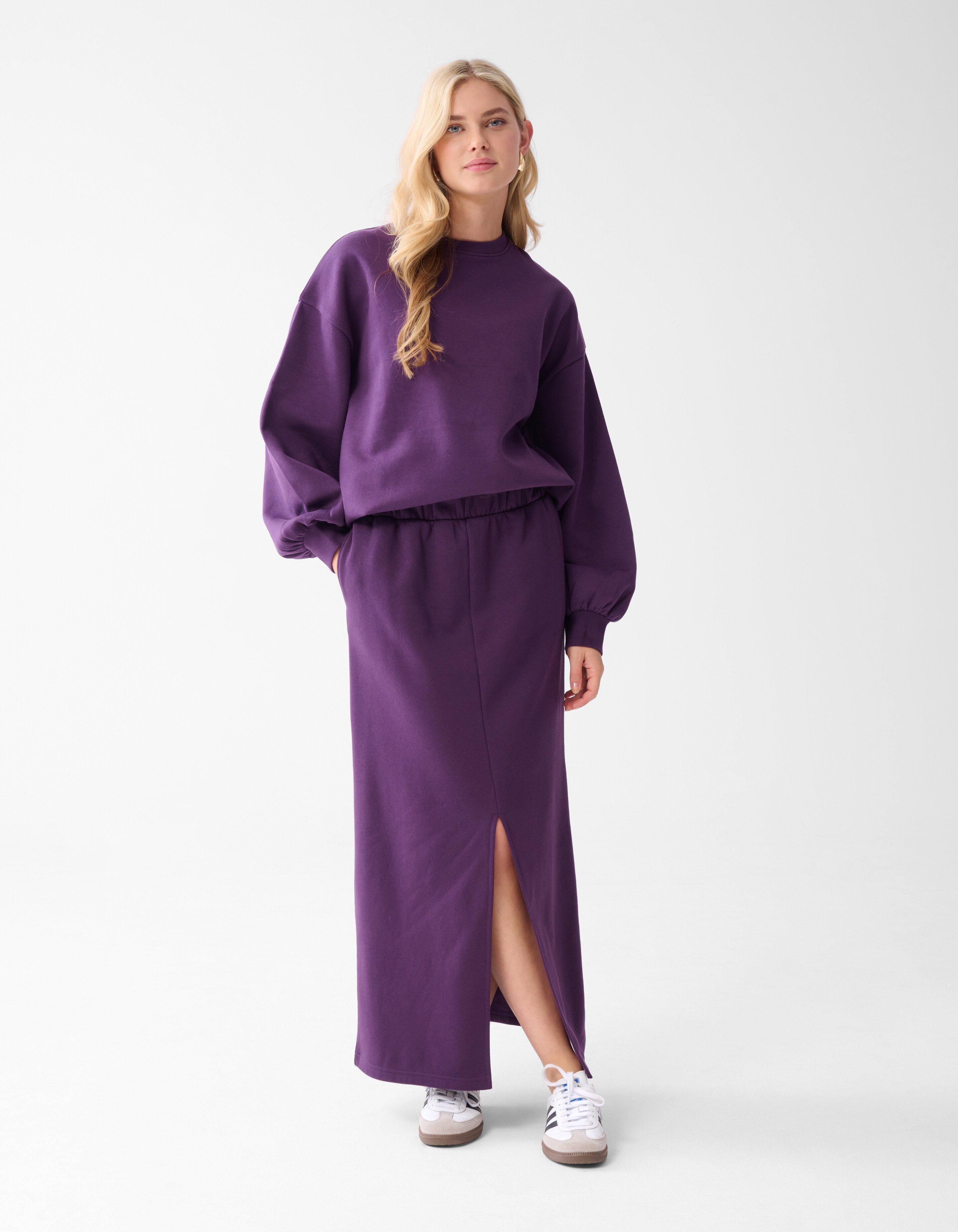Sweat Maxi Rok Paars SHOEBY WOMEN