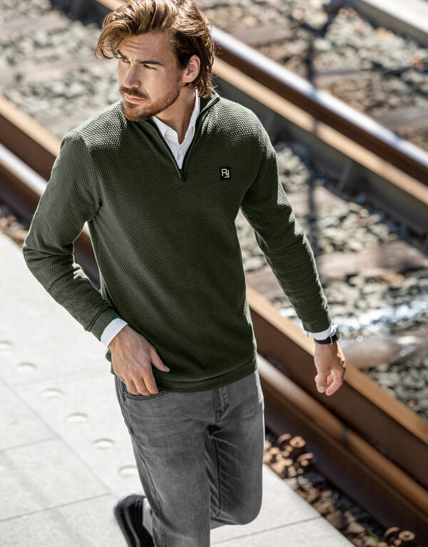 Slim Fit Jog Jeans Lichtgrijs L34 Refill