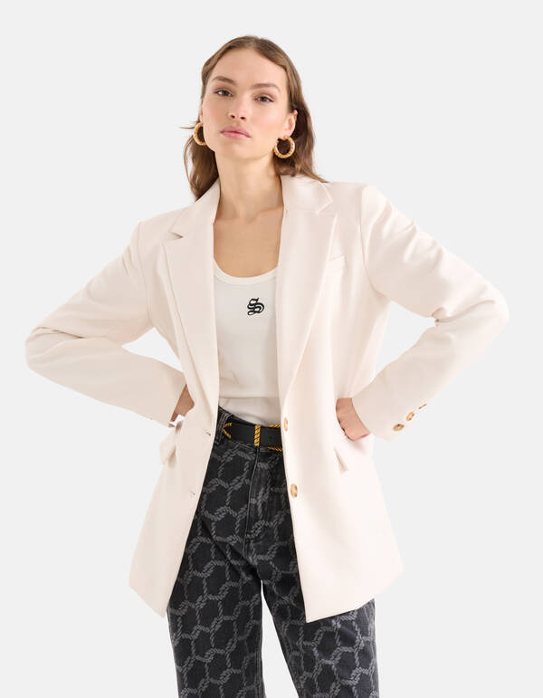 Blazer Gebroken Wit SHOEBY WOMEN