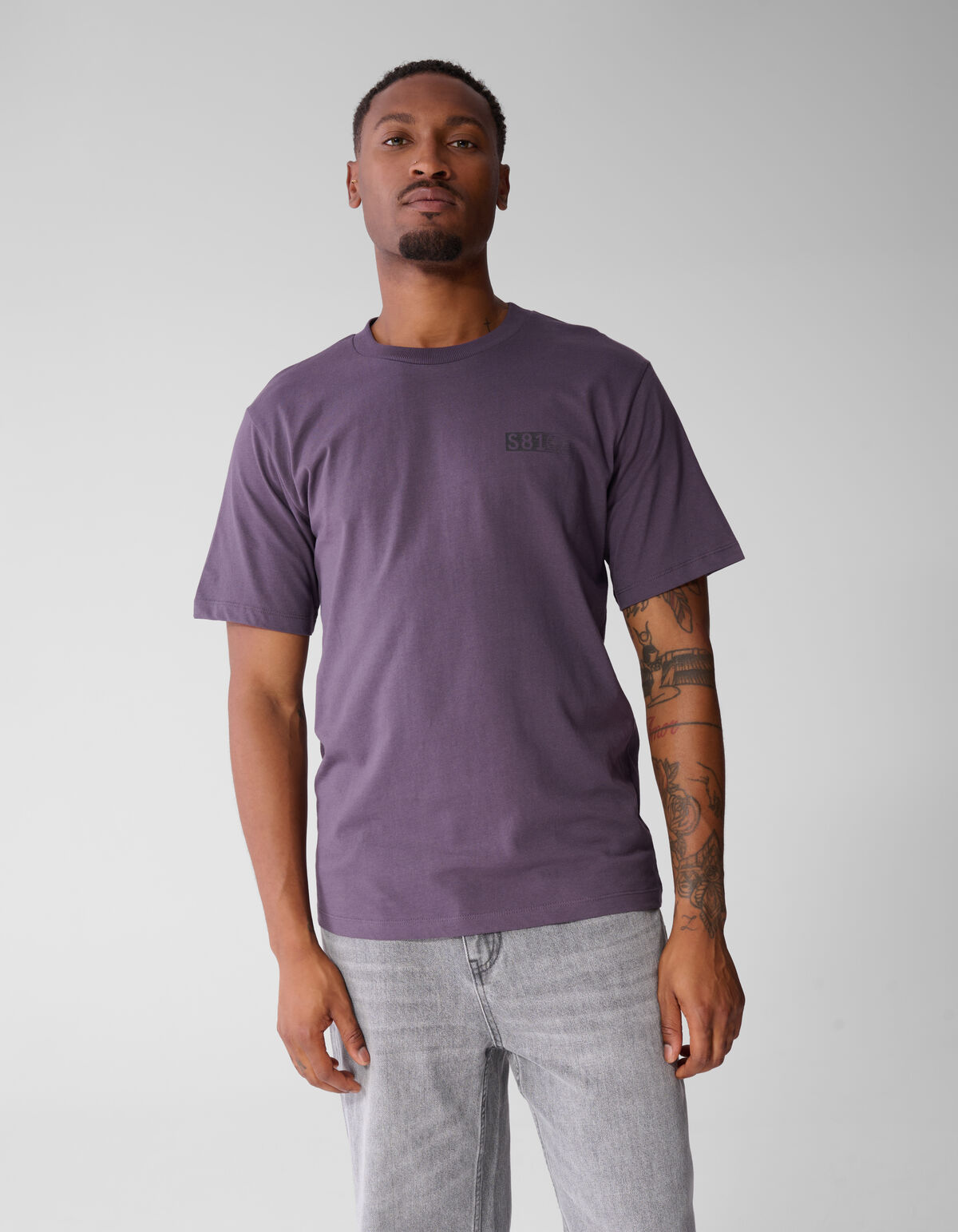 Artwork T-shirt Donkerpaars SHOEBY MEN