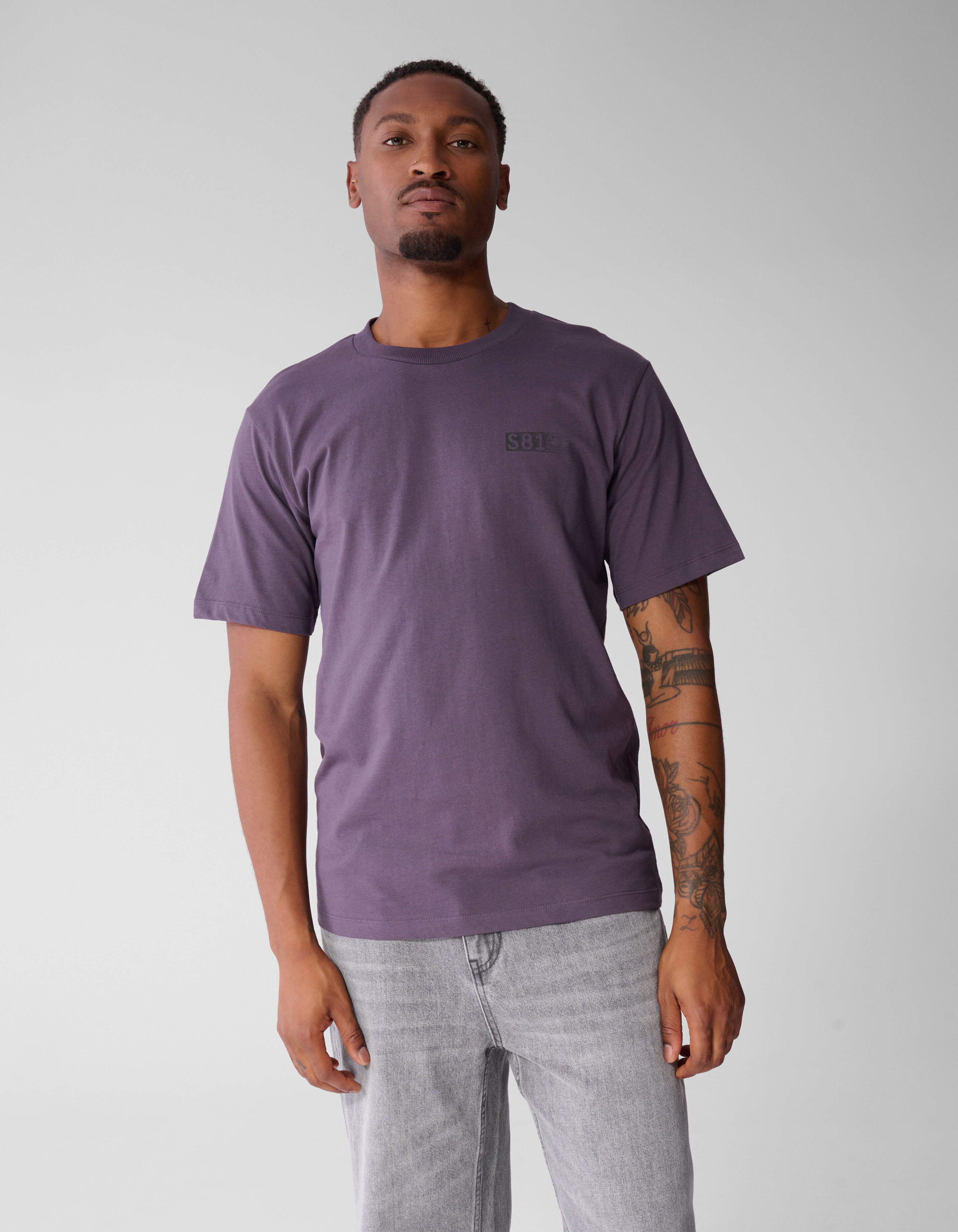 Artwork T-shirt Donkerpaars SHOEBY MEN
