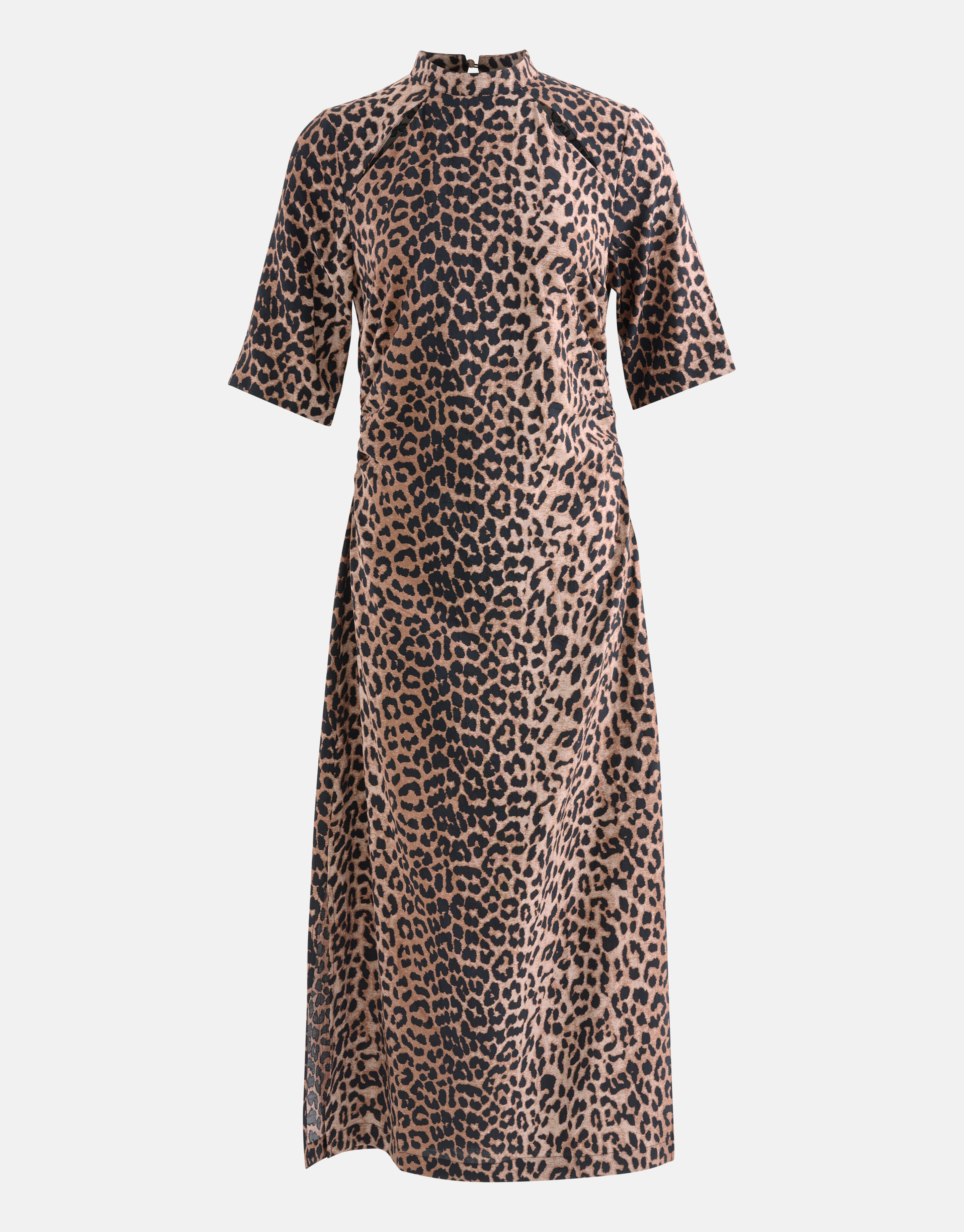 Printed Leopard Jurk Bruin SHOEBY WOMEN
