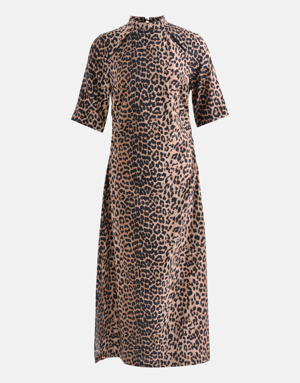 Printed Leopard Jurk Bruin SHOEBY WOMEN