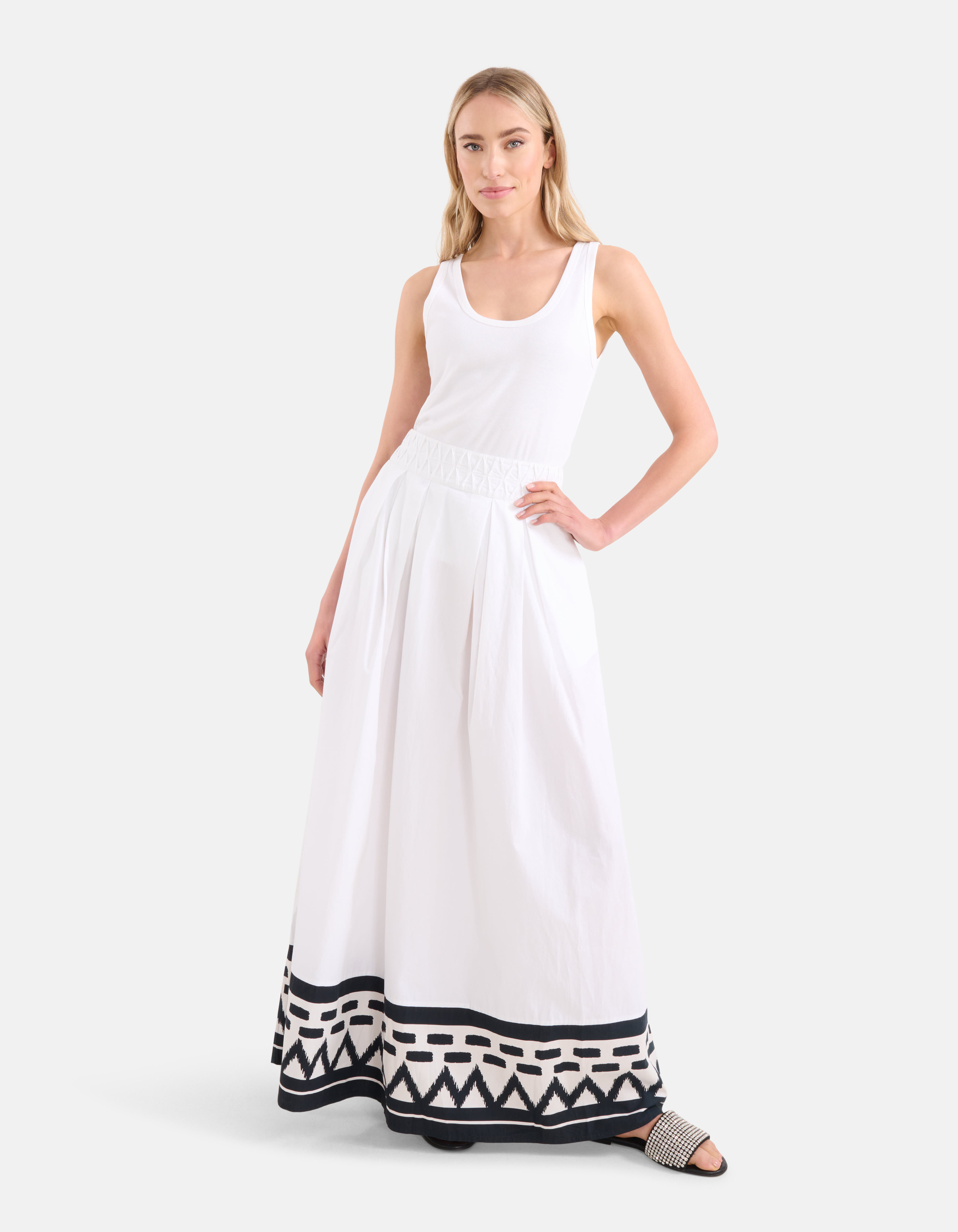 Poplin Rok Wit By Lonneke Shoeby