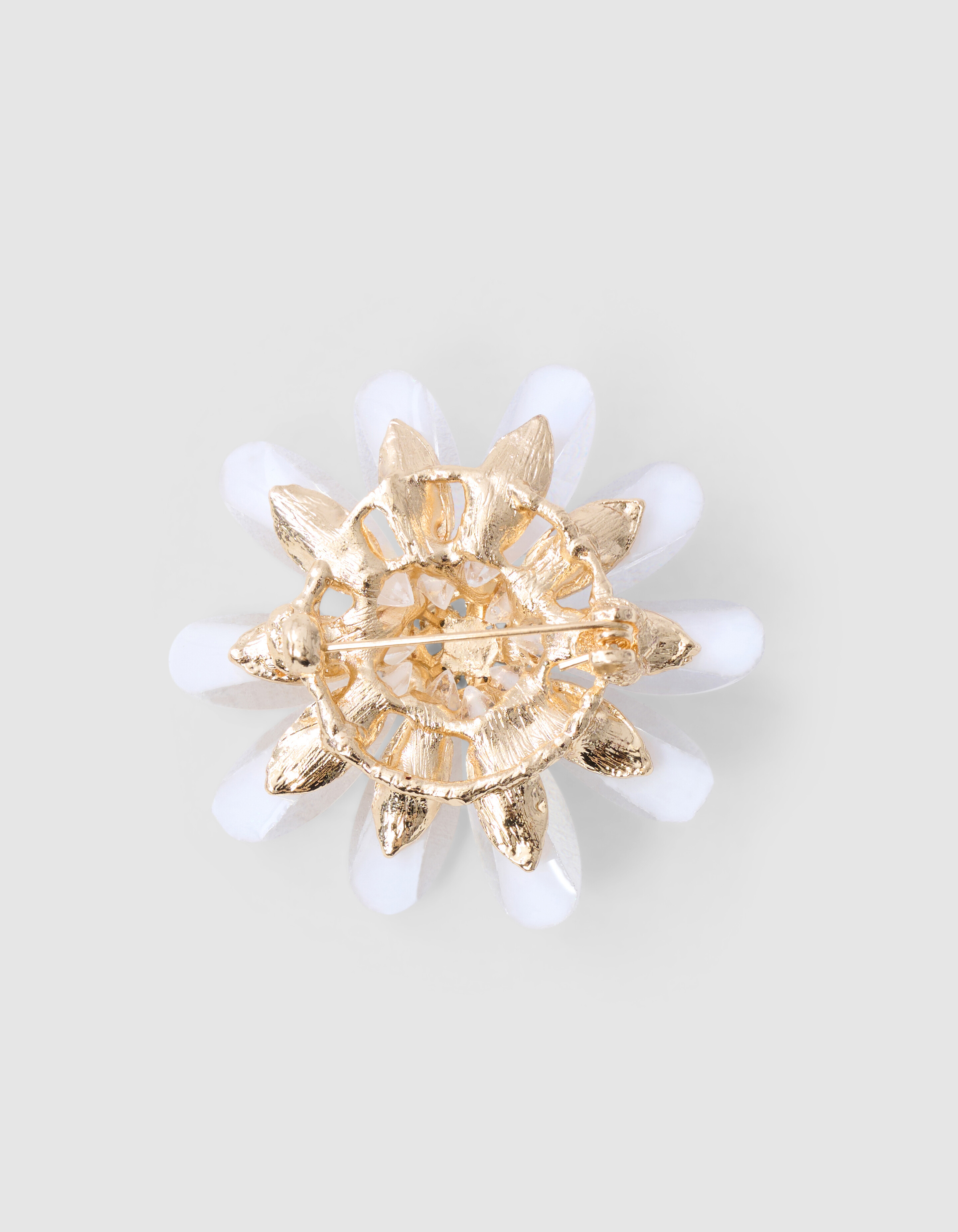 Broche Bloem Gebroken Wit SHOEBY ACCESSOIRES