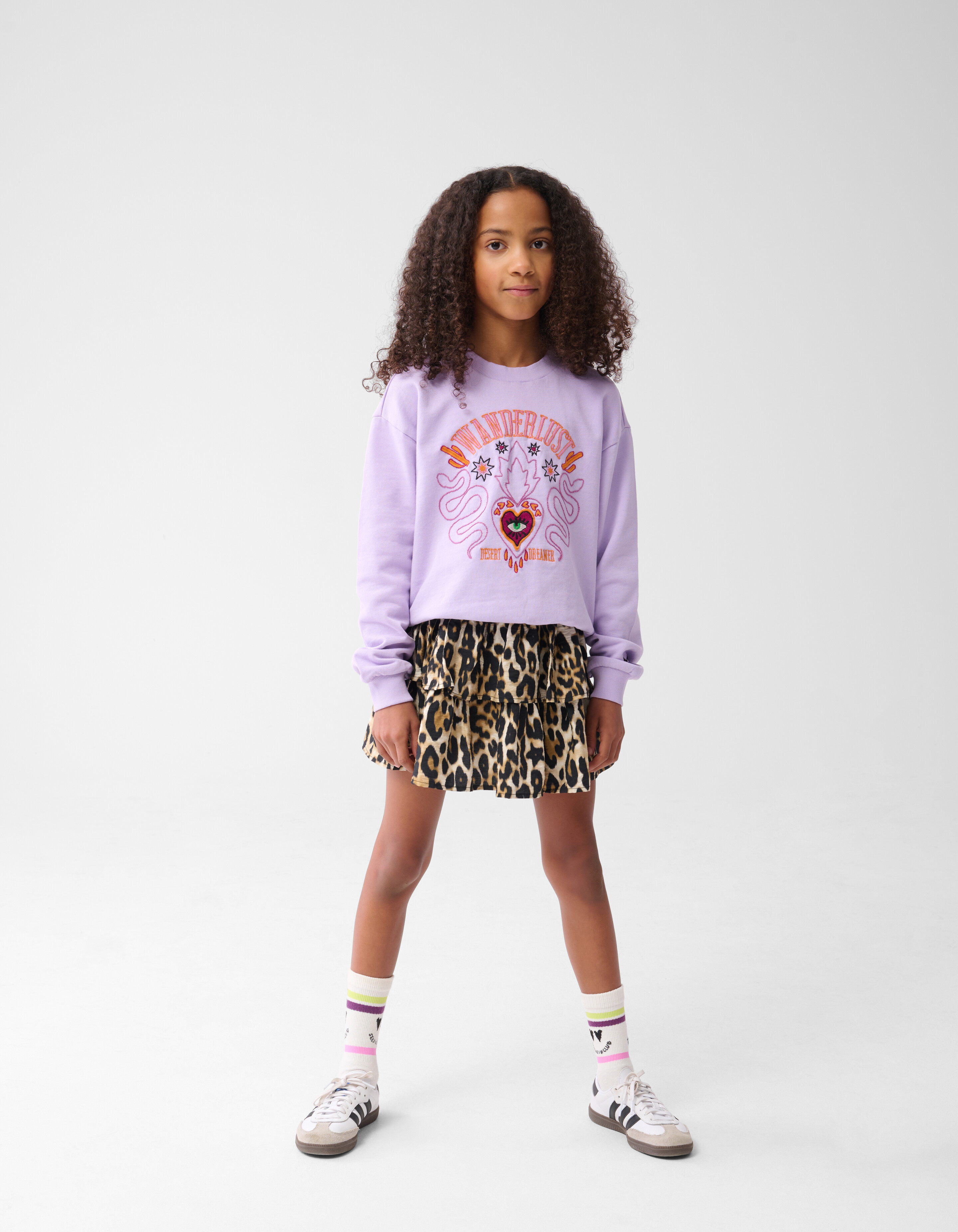 Wanderlust Sweater Lichtpaars SHOEBY GIRLS