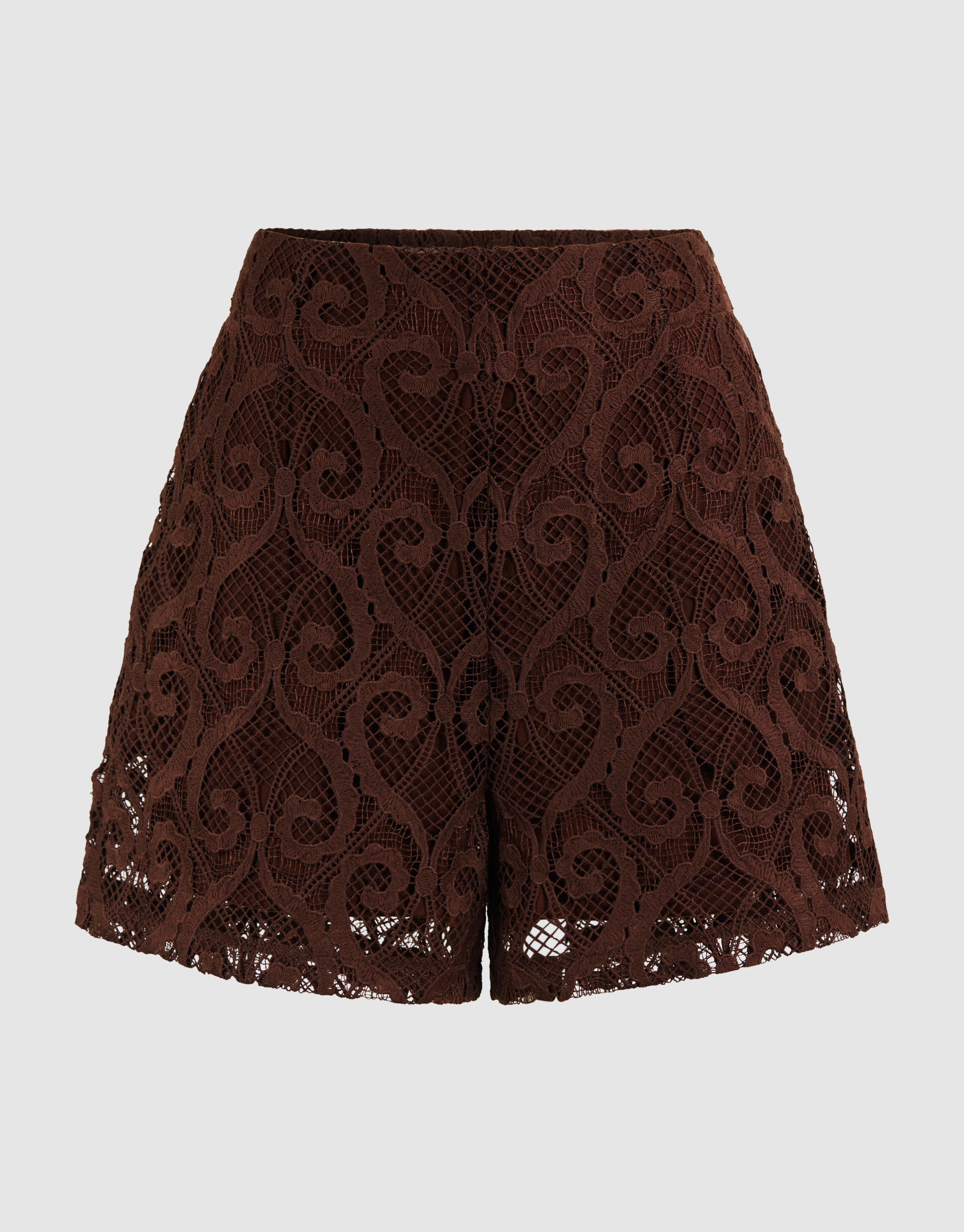 Kanten Short Donkerbruin SHOEBY WOMEN
