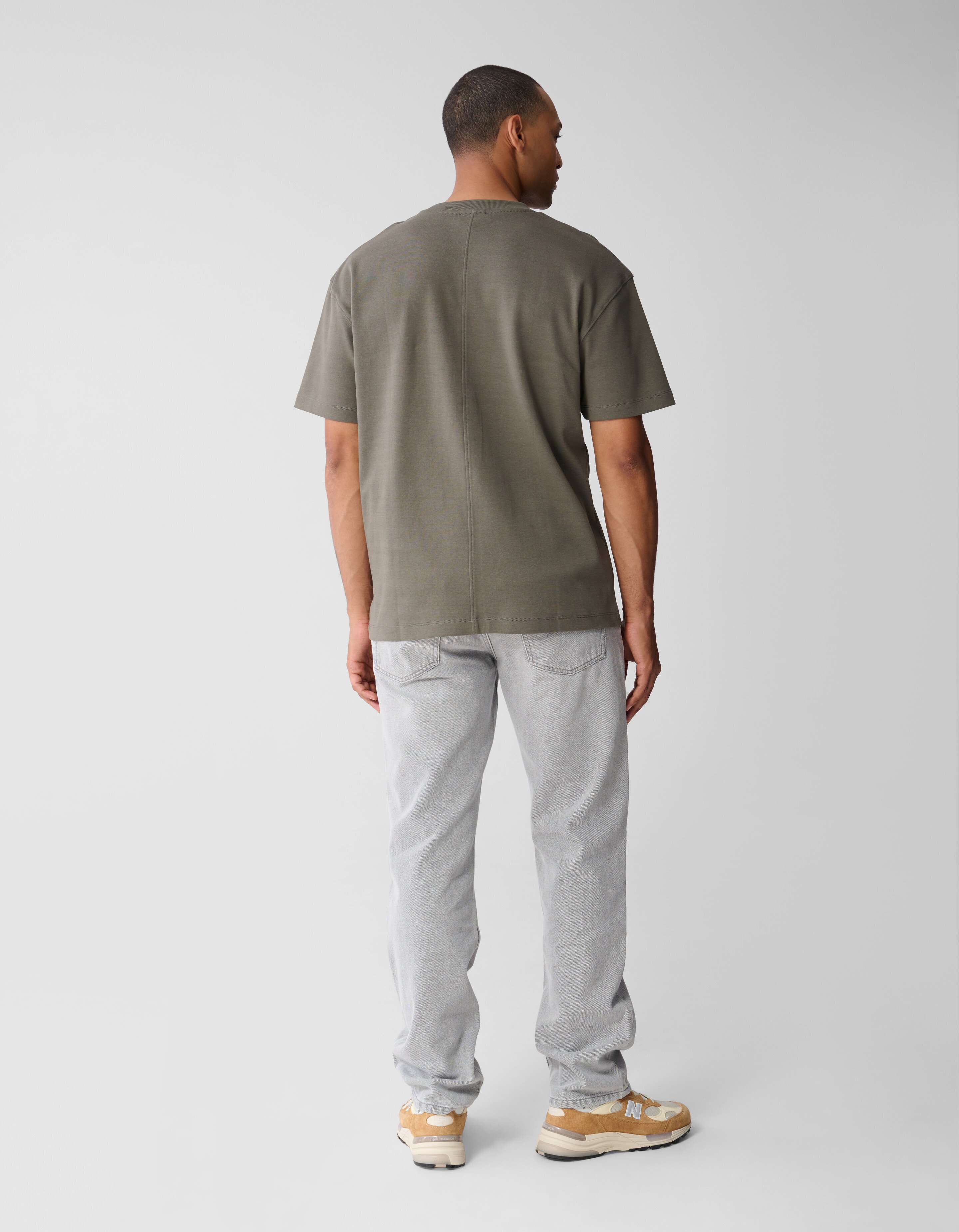 Embroidery Artwork T-shirt Donkergroen SHOEBY MEN