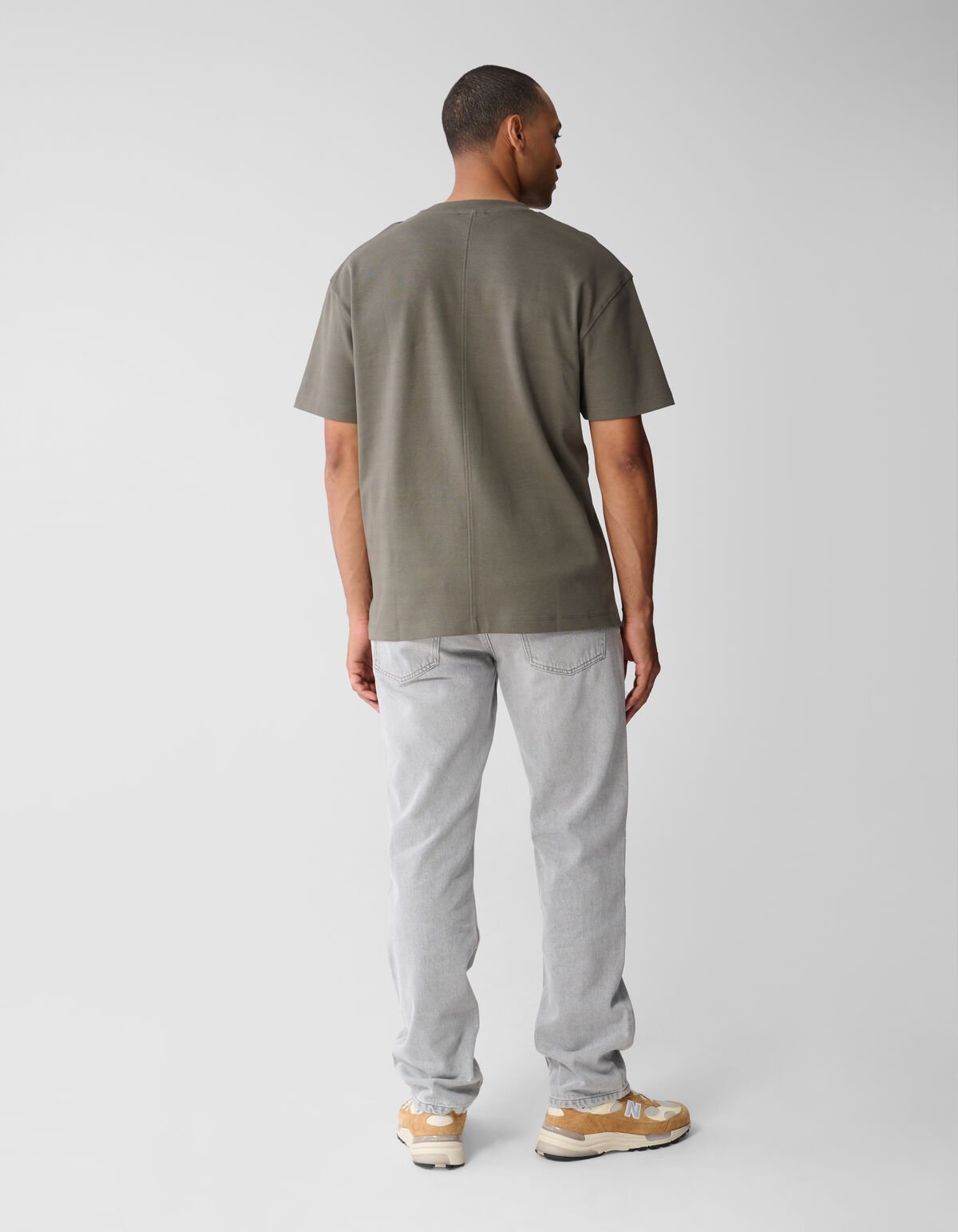 Embroidery Artwork T-shirt Donkergroen SHOEBY MEN