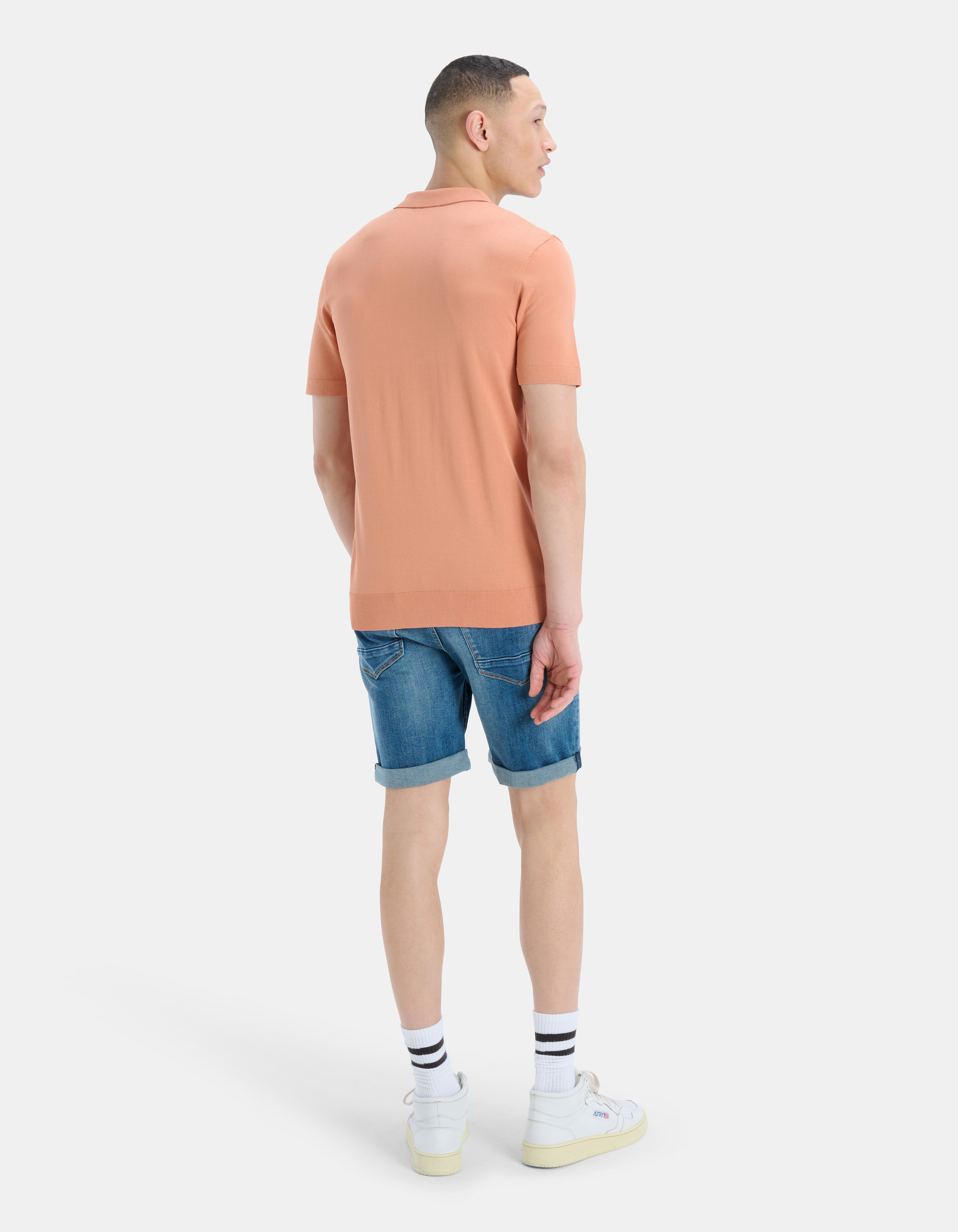 Zipper Knit Polo Shirt REFILL