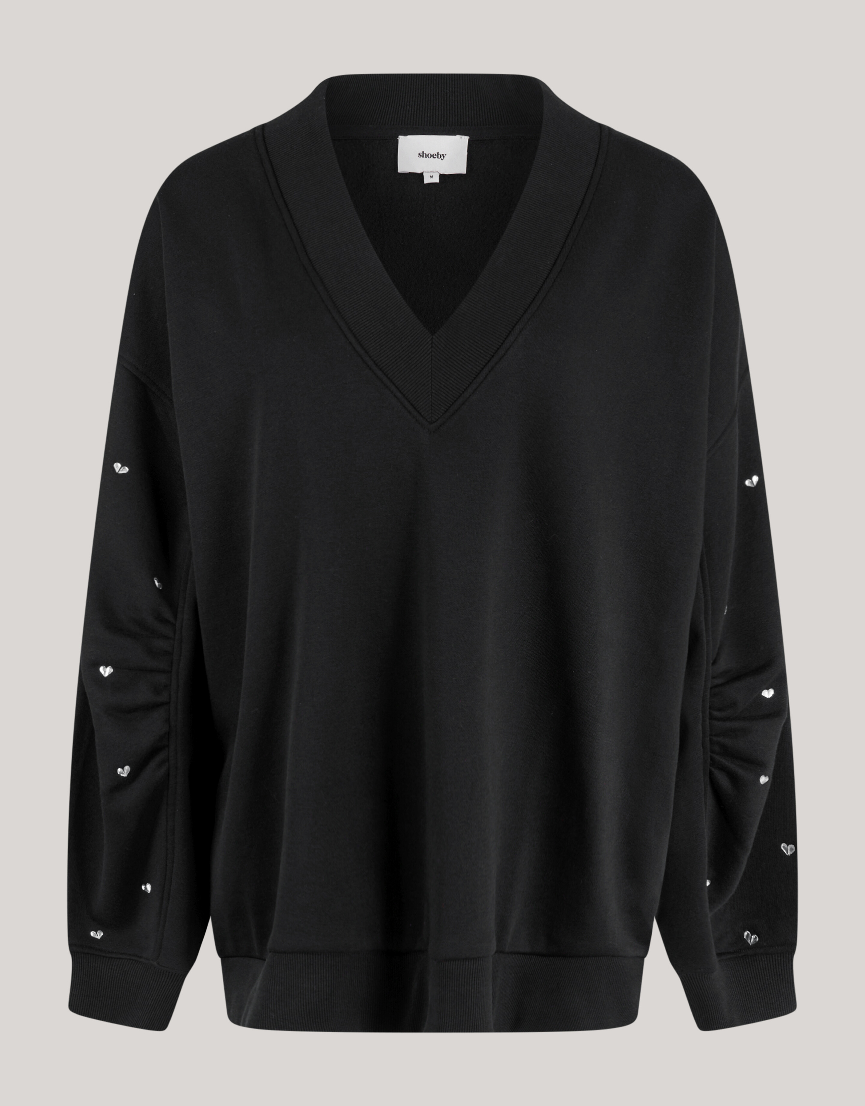 Heart Stud Sweater Zwart SHOEBY WOMEN
