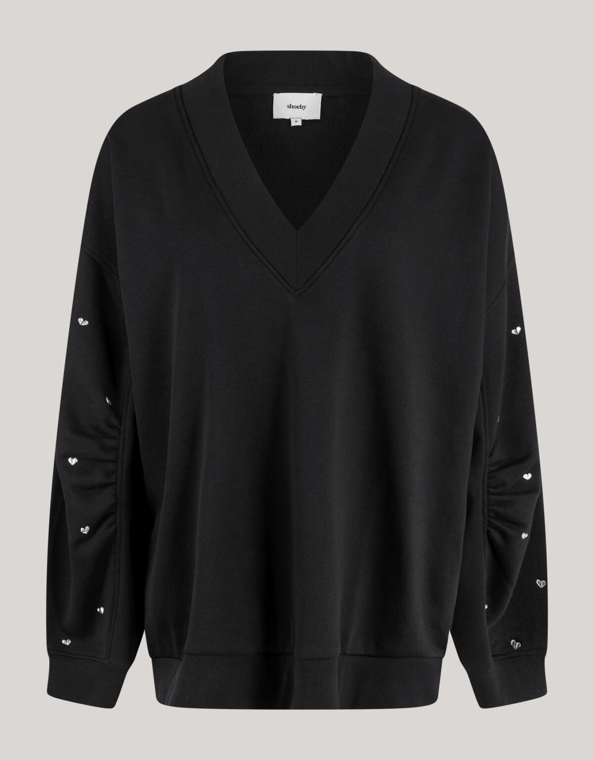 Heart Stud Sweater Zwart SHOEBY WOMEN
