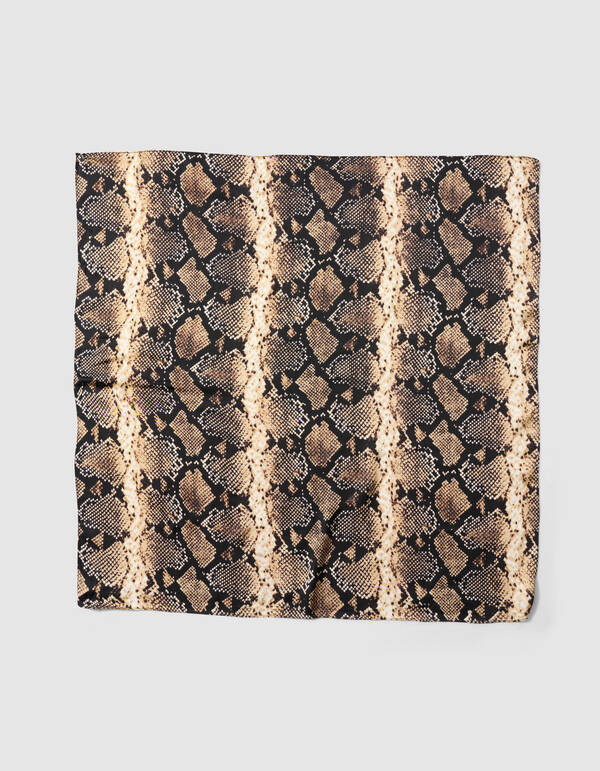 Printed Snake Sjaal Bruin SHOEBY ACCESSOIRES