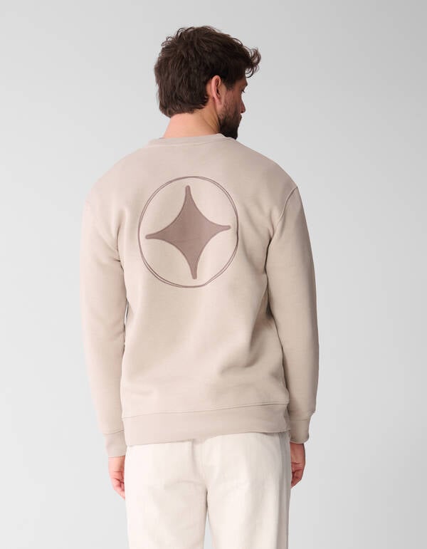 Rib Spark Sweater Lichtbruin SHOEBY MEN