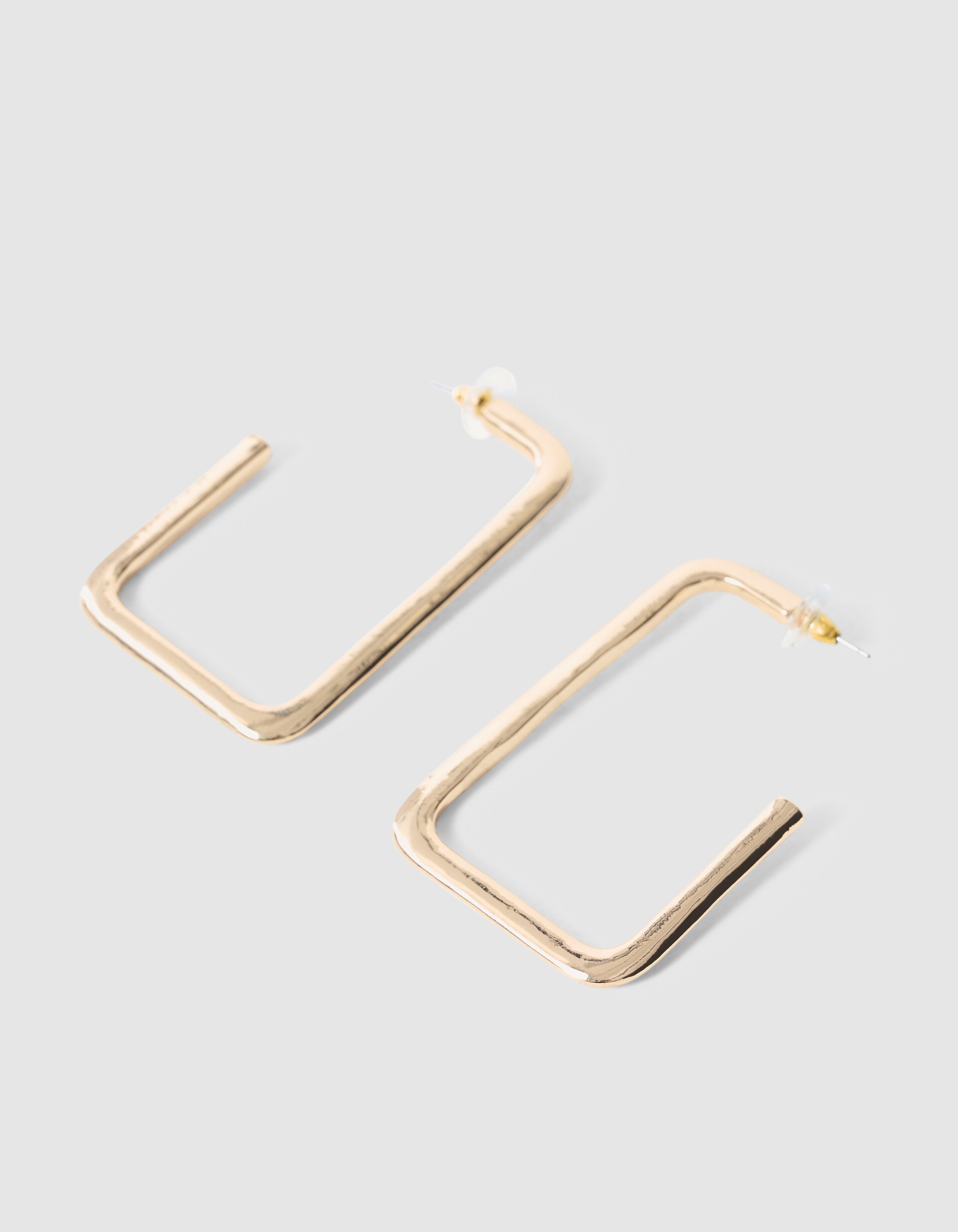 Square Hoop Oorbellen Goud SHOEBY ACCESSOIRES