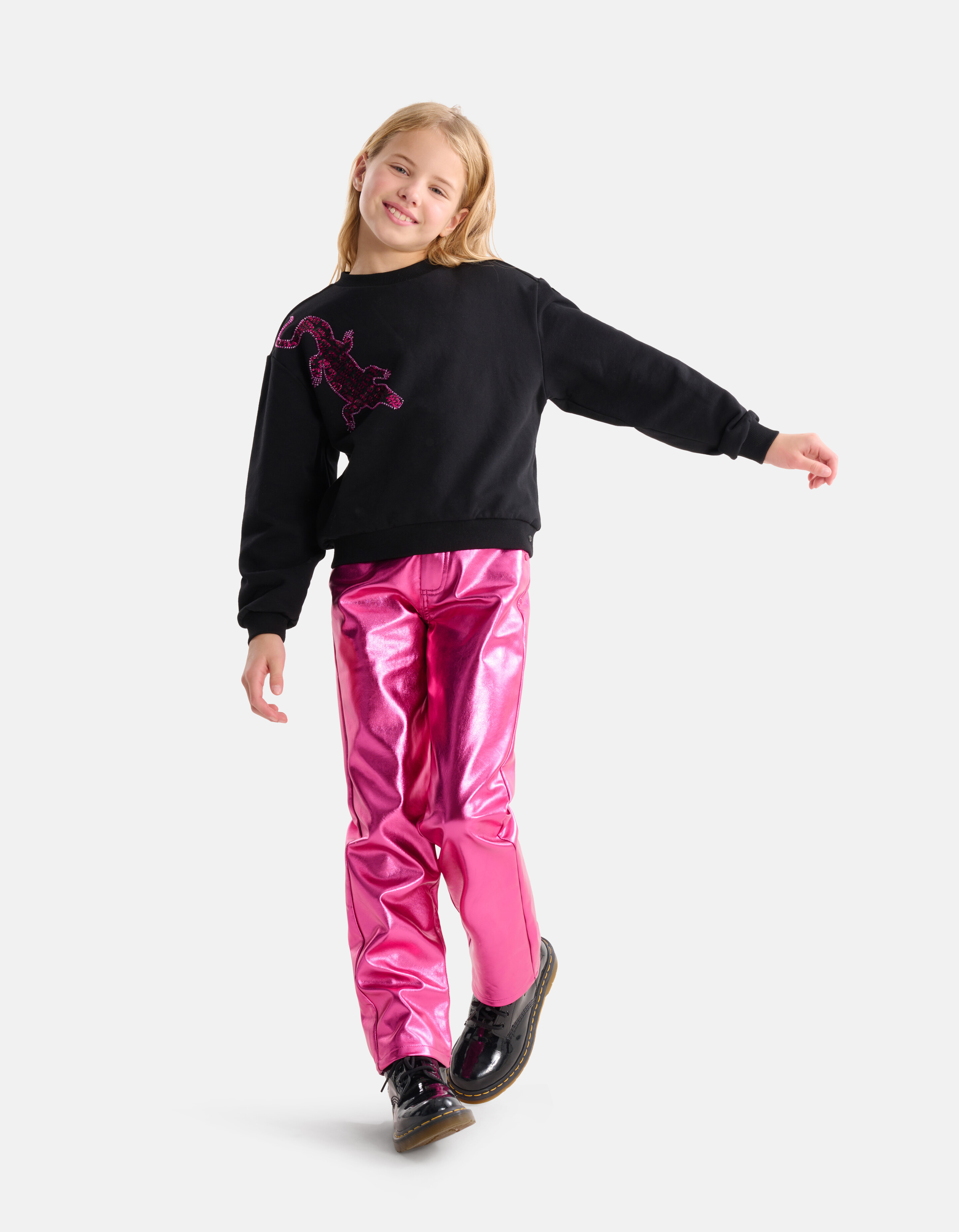 Pailletten Sweater Zwart SHOEBY GIRLS