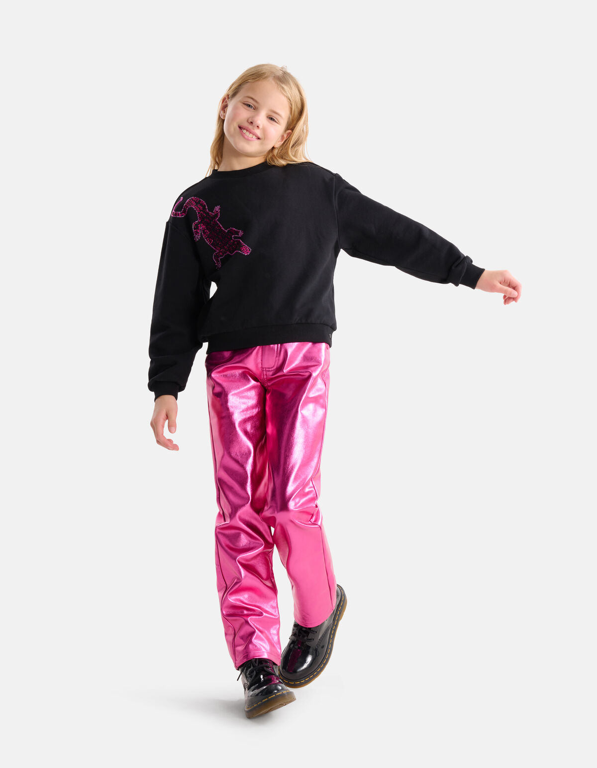 Pailletten Sweater Zwart SHOEBY GIRLS