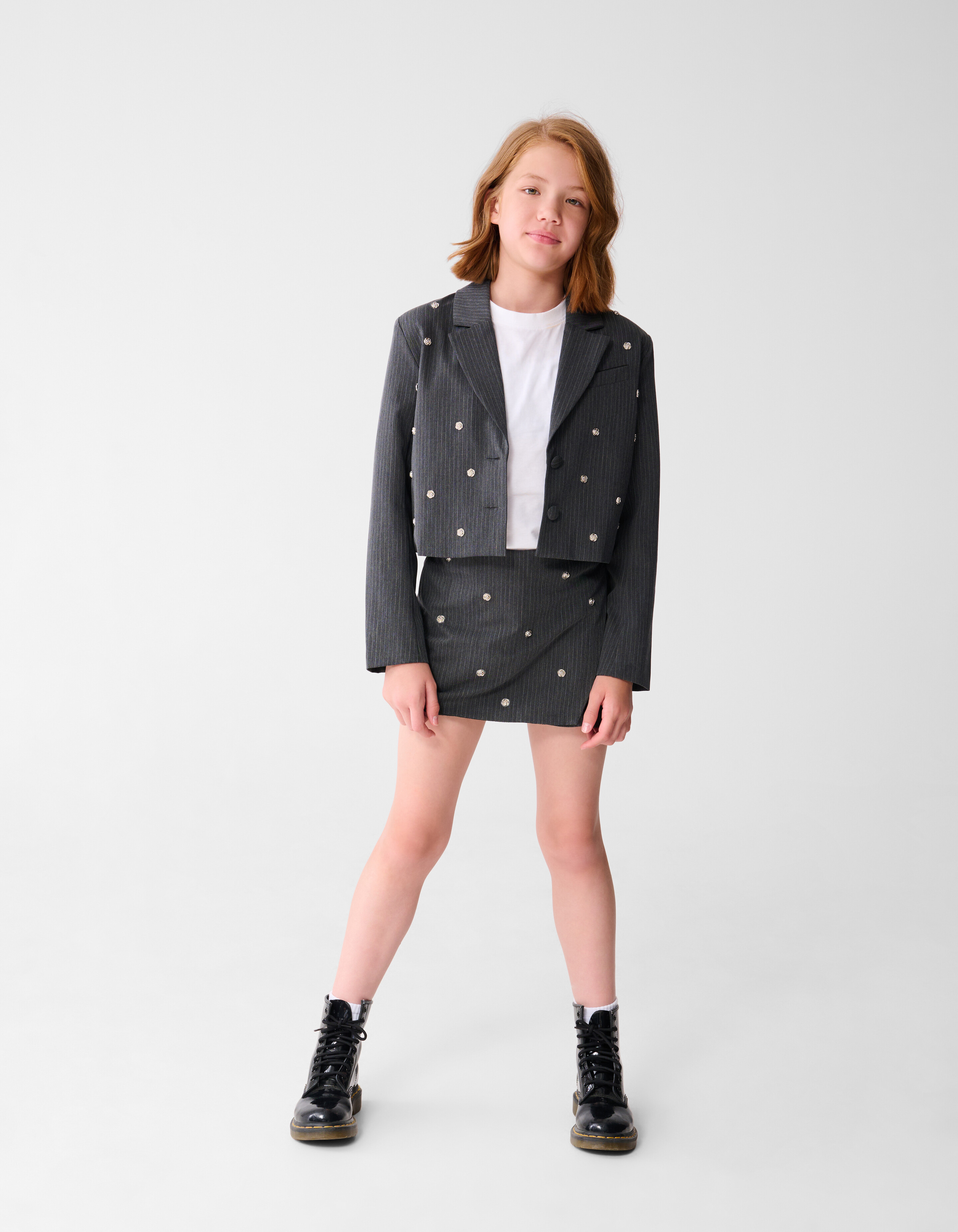 Studs Blazer Donkergrijs SHOEBY GIRLS