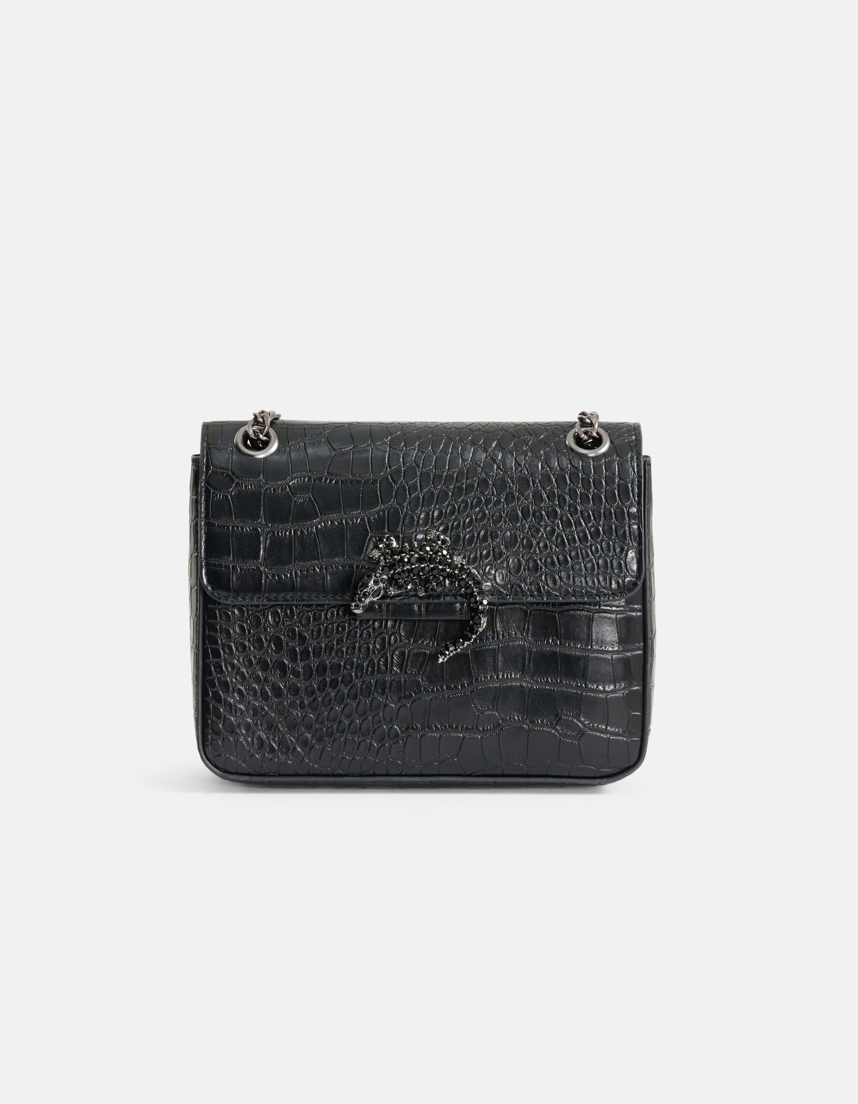Croco Tas Zwart SHOEBY ACCESSOIRES