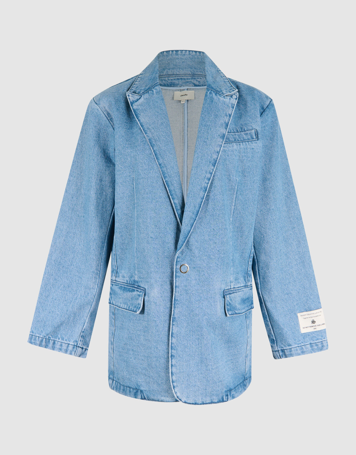 Oversized Denim Blazer Mediumstone SHOEBY WOMEN