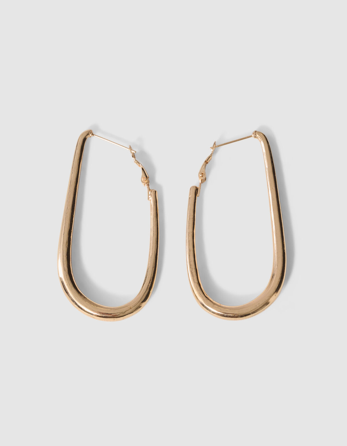 Rounded Square Oorbellen Goud SHOEBY ACCESSOIRES