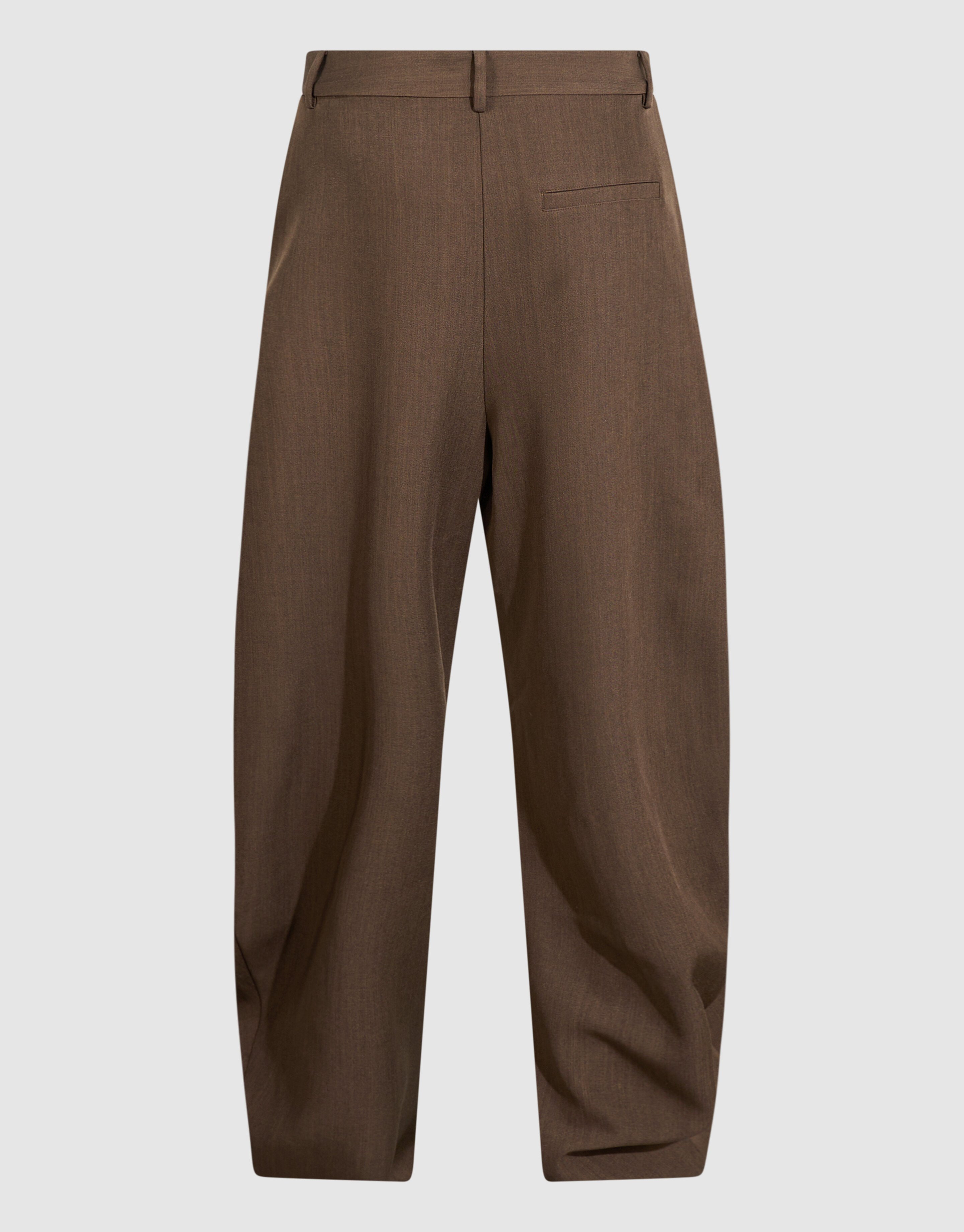 Curved Wide leg Fit Broek Bruin SHOEBY WOMEN