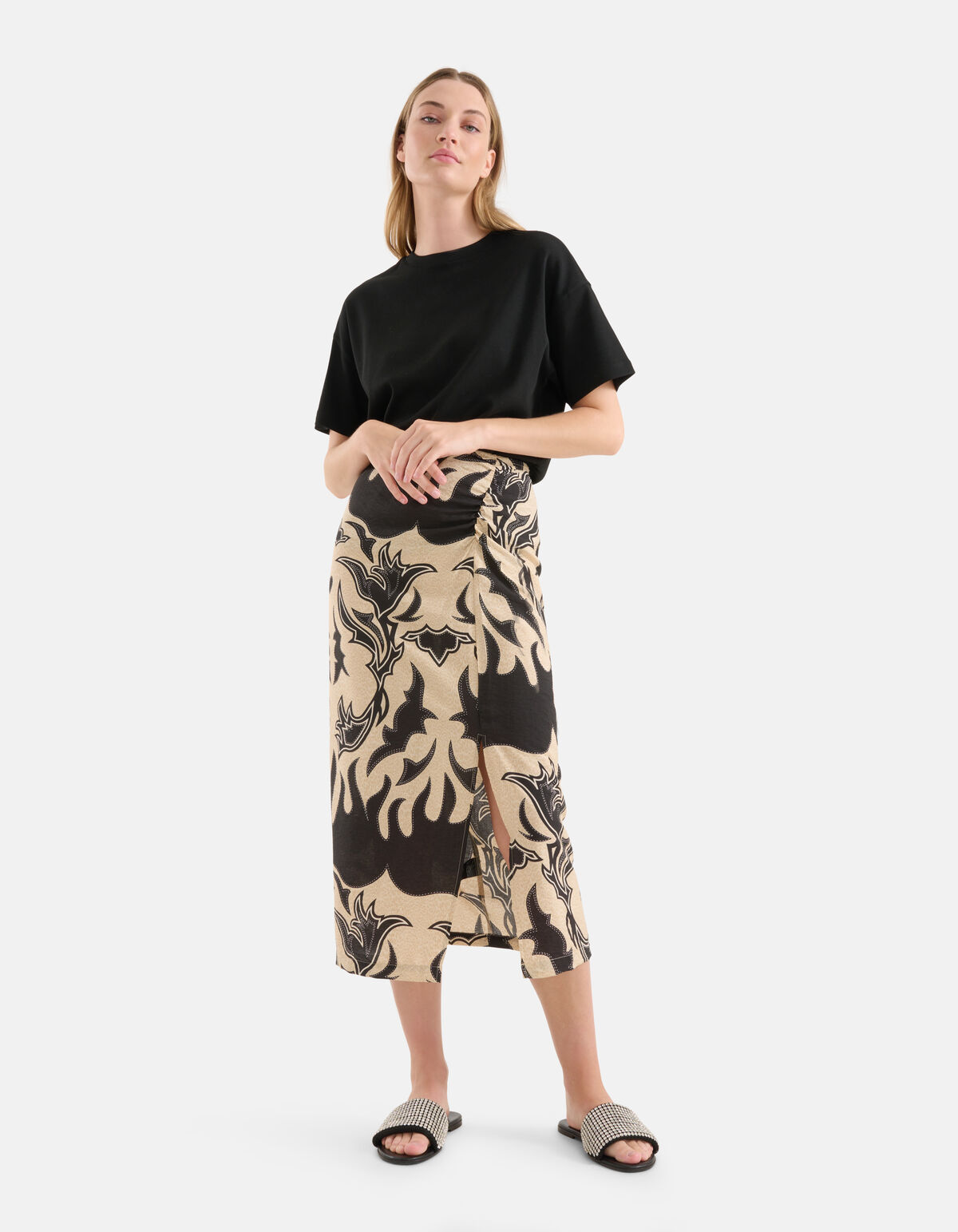 Artwork Rok Zwart/Beige SHOEBY WOMEN
