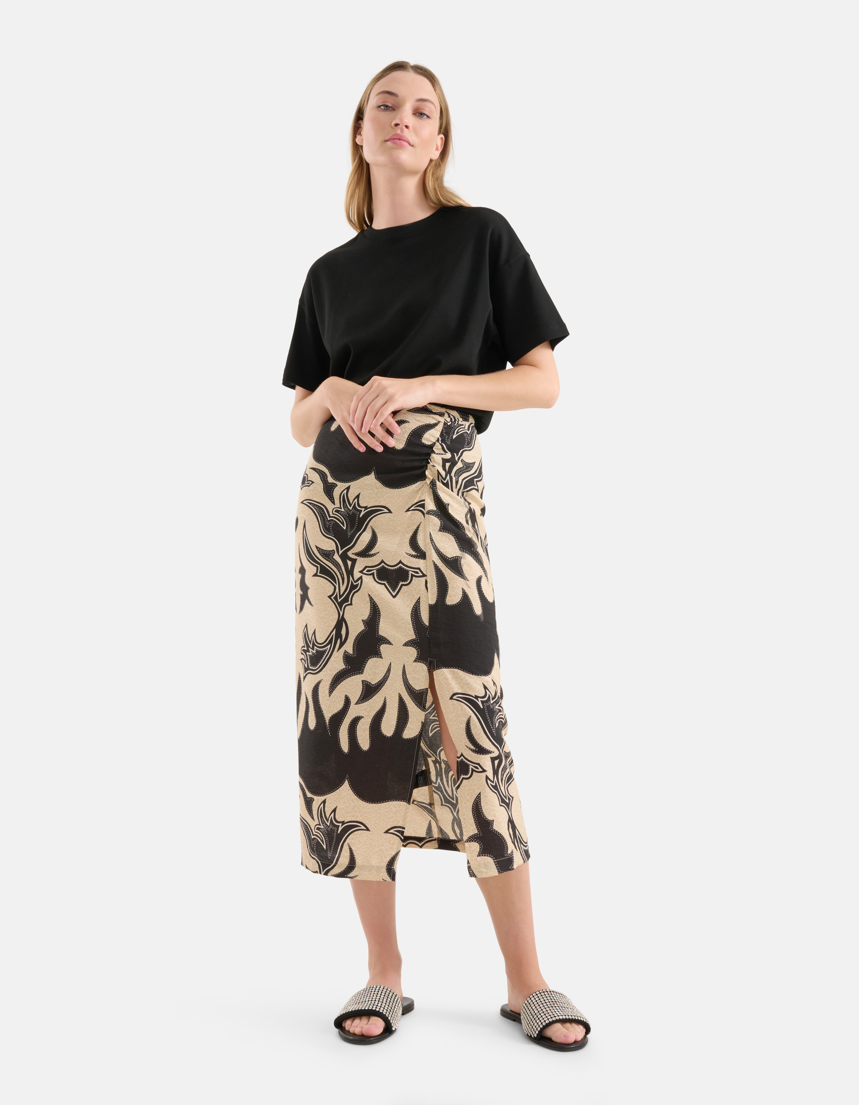 Artwork Rok Zwart/Beige SHOEBY WOMEN