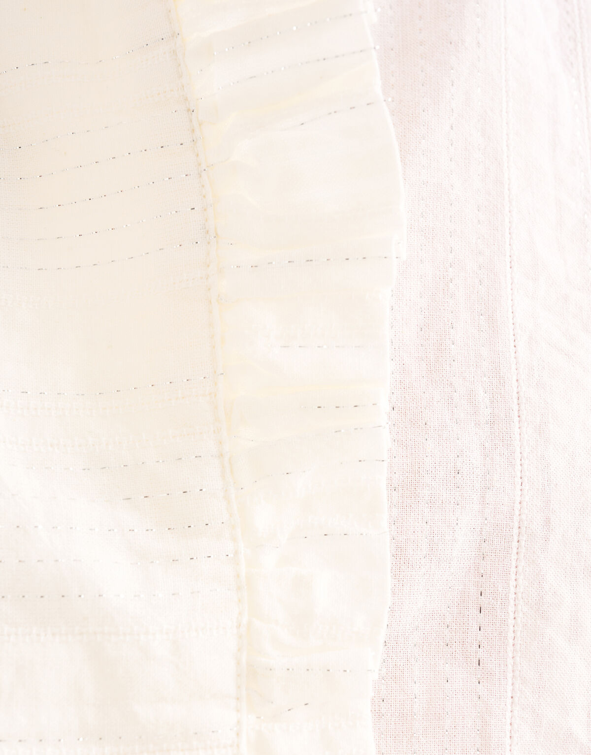 Gestreepte Lurex Blouse Gebroken Wit SHOEBY WOMEN