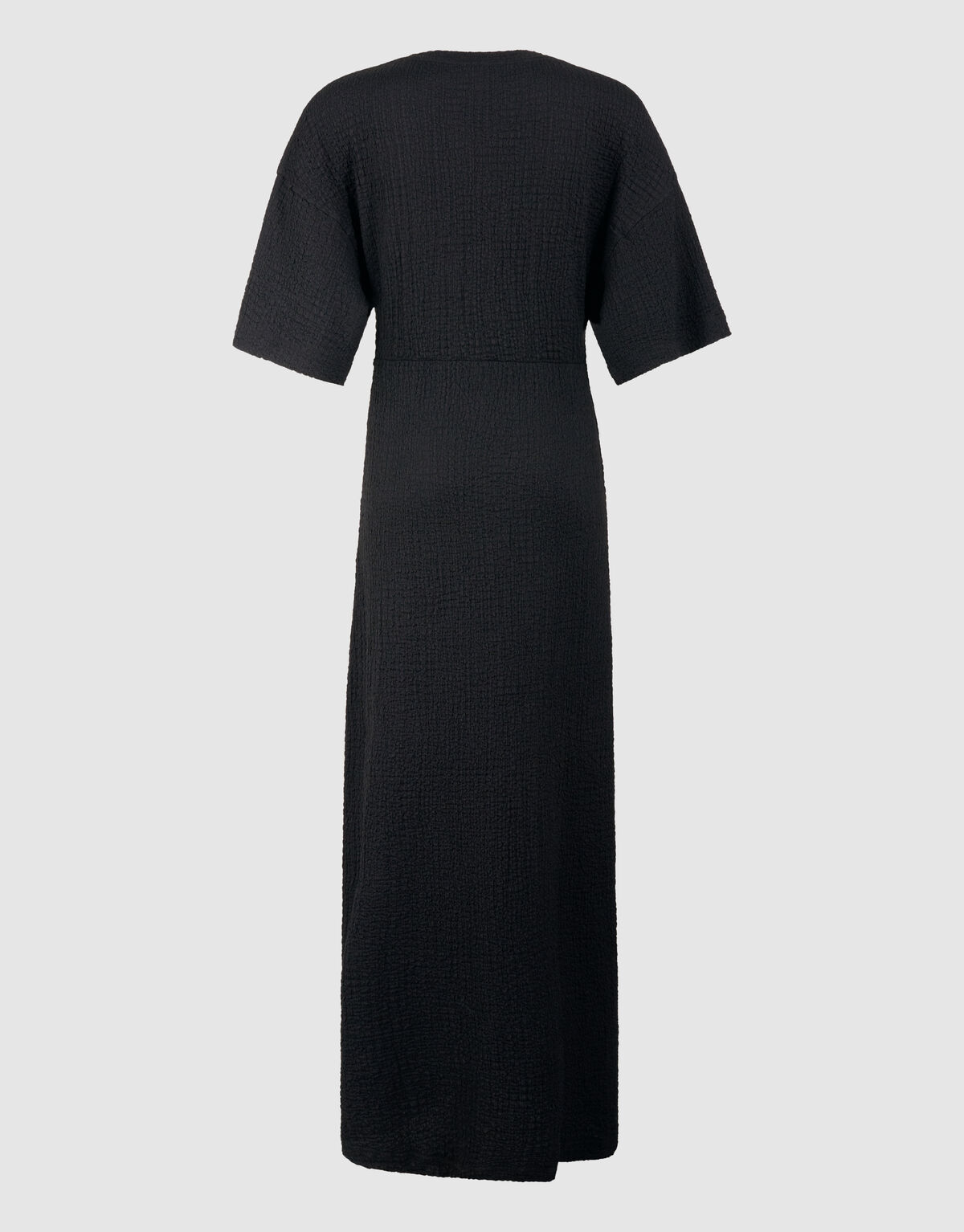 Organic Crinkle Maxi Jurk Zwart SHOEBY WOMEN
