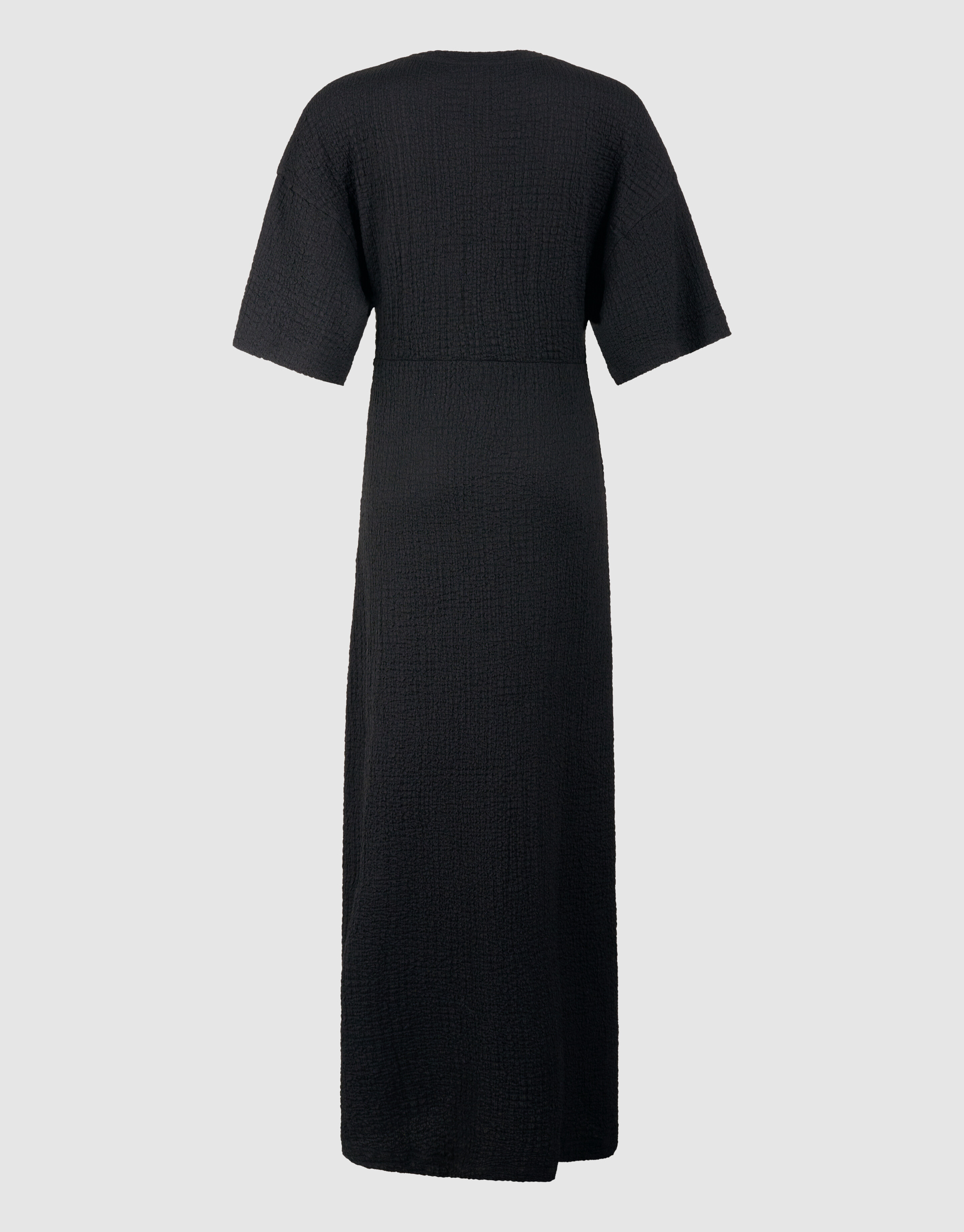 Organic Crinkle Maxi Jurk Zwart SHOEBY WOMEN