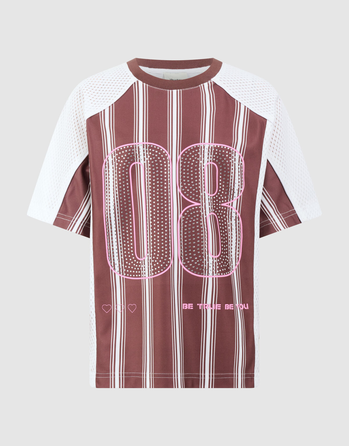 Strass Sporty T-shirt Bruin SHOEBY GIRLS