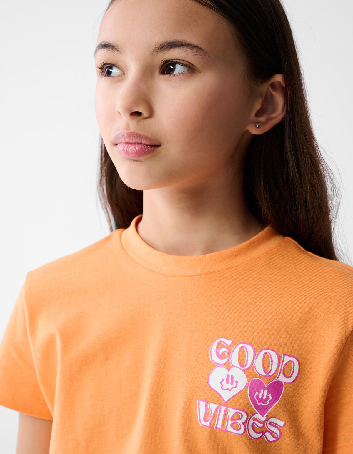 Good Vibes T-shirt Oranje SHOEBY GIRLS