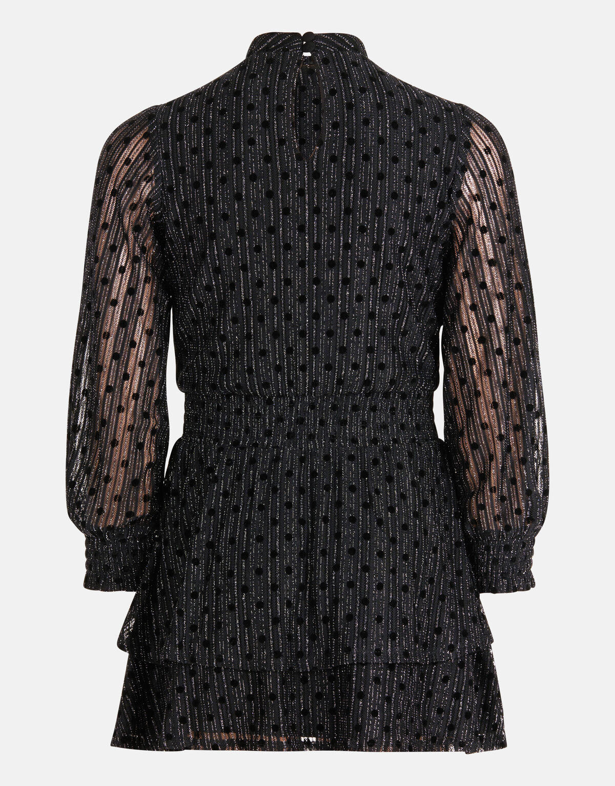 Glitter Mesh Jurk Zwart SHOEBY GIRLS