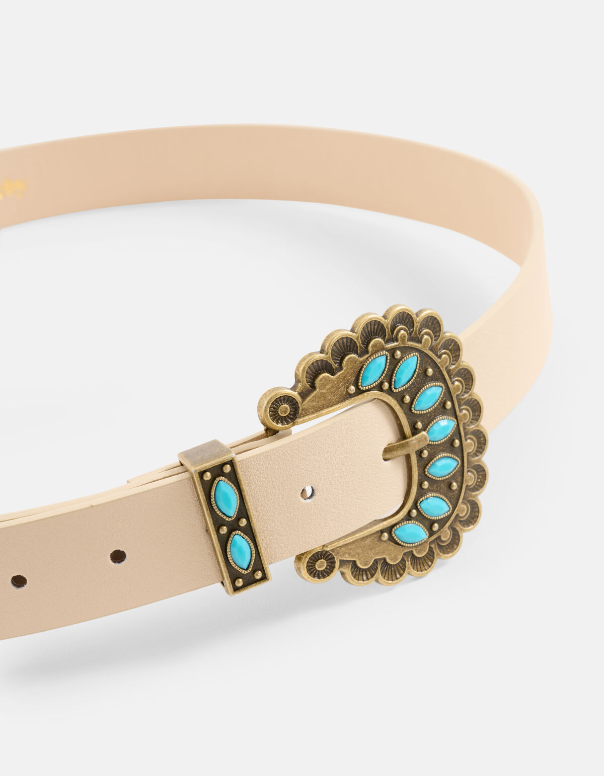 Vintage Bloemen Riem Gebroken Wit SHOEBY ACCESSOIRES