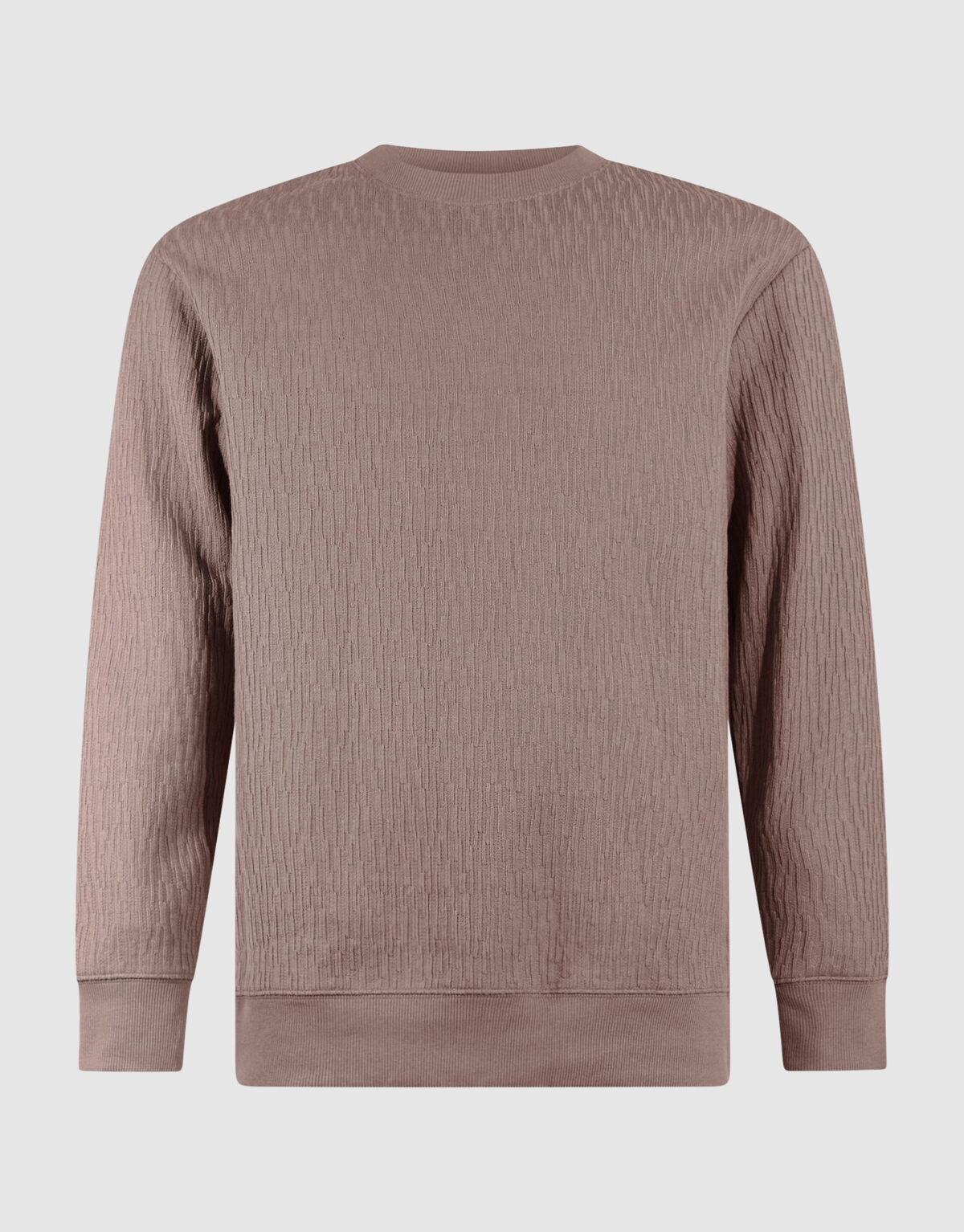 Structuur Sweater Lichtbruin SHOEBY MEN