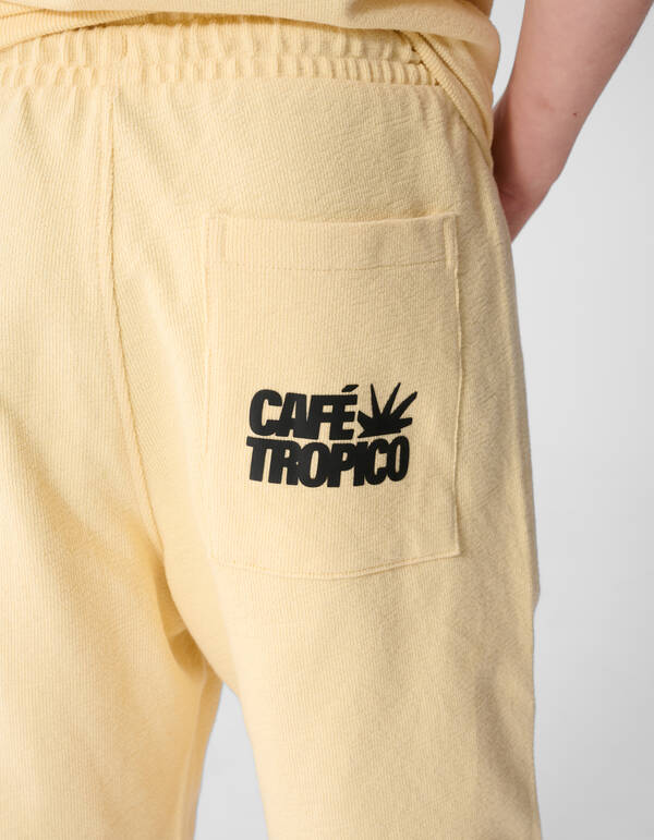 Cafe Tropico Towelling Short Geel SHOEBY BOYS