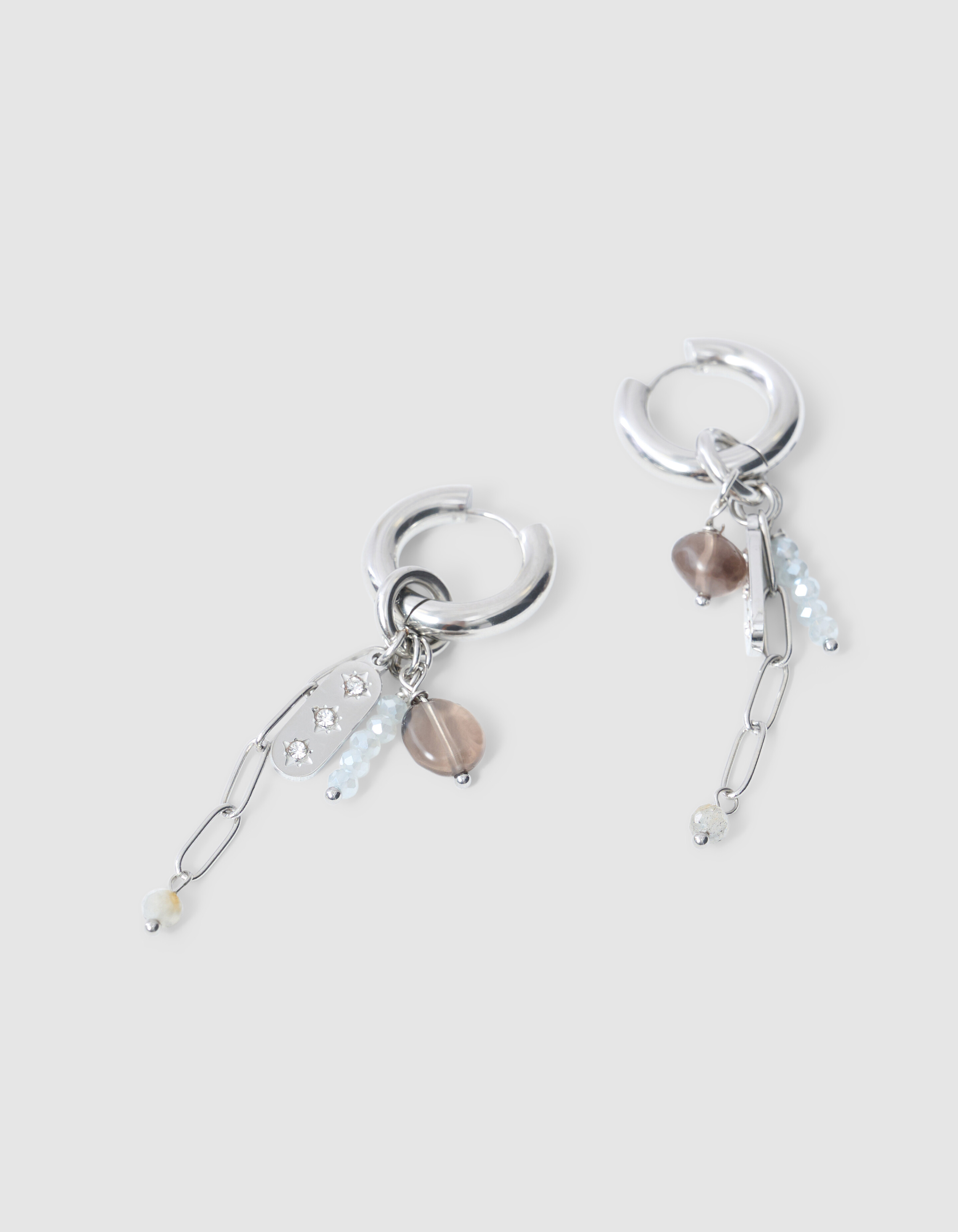 Charm Hoops Oorbellen Zilver SHOEBY ACCESSOIRES