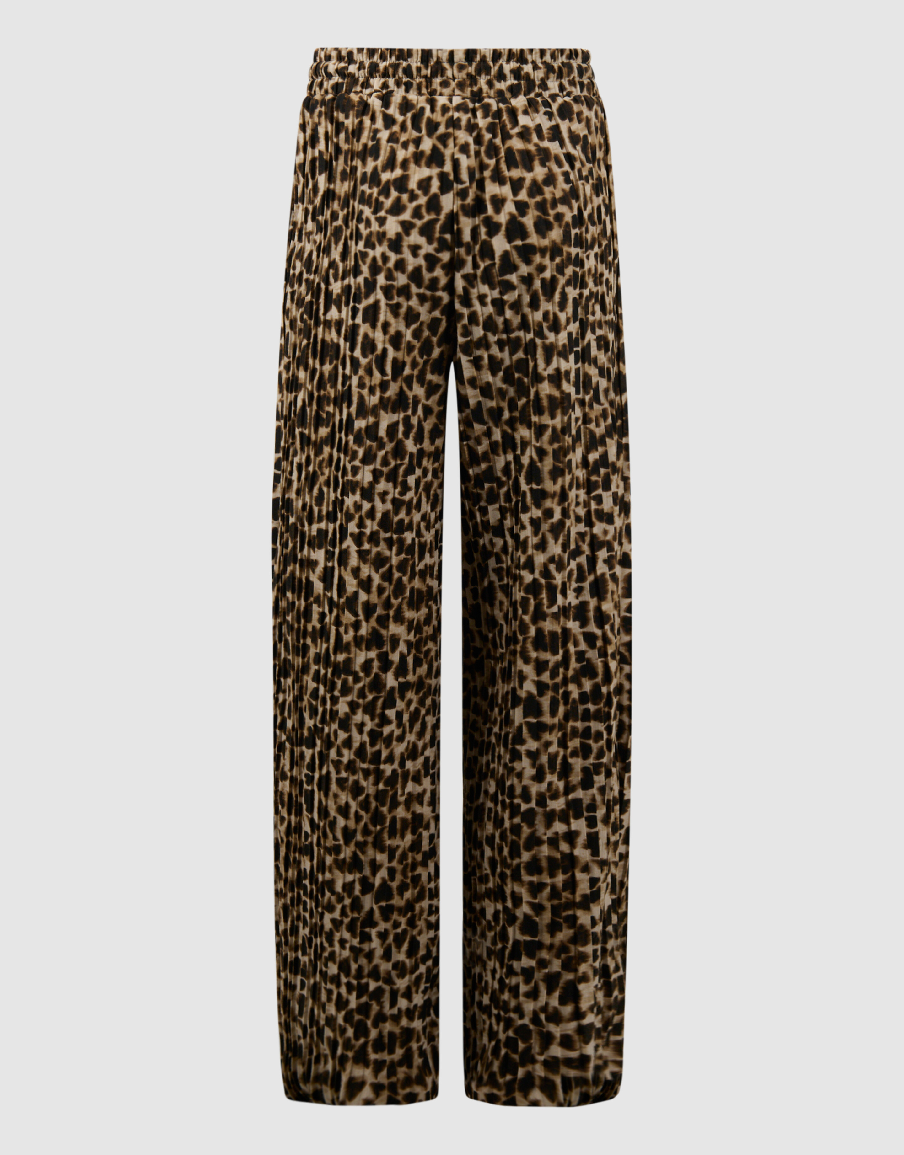 Pliss&eacute; Leopard Broek Lichtbruin SHOEBY GIRLS