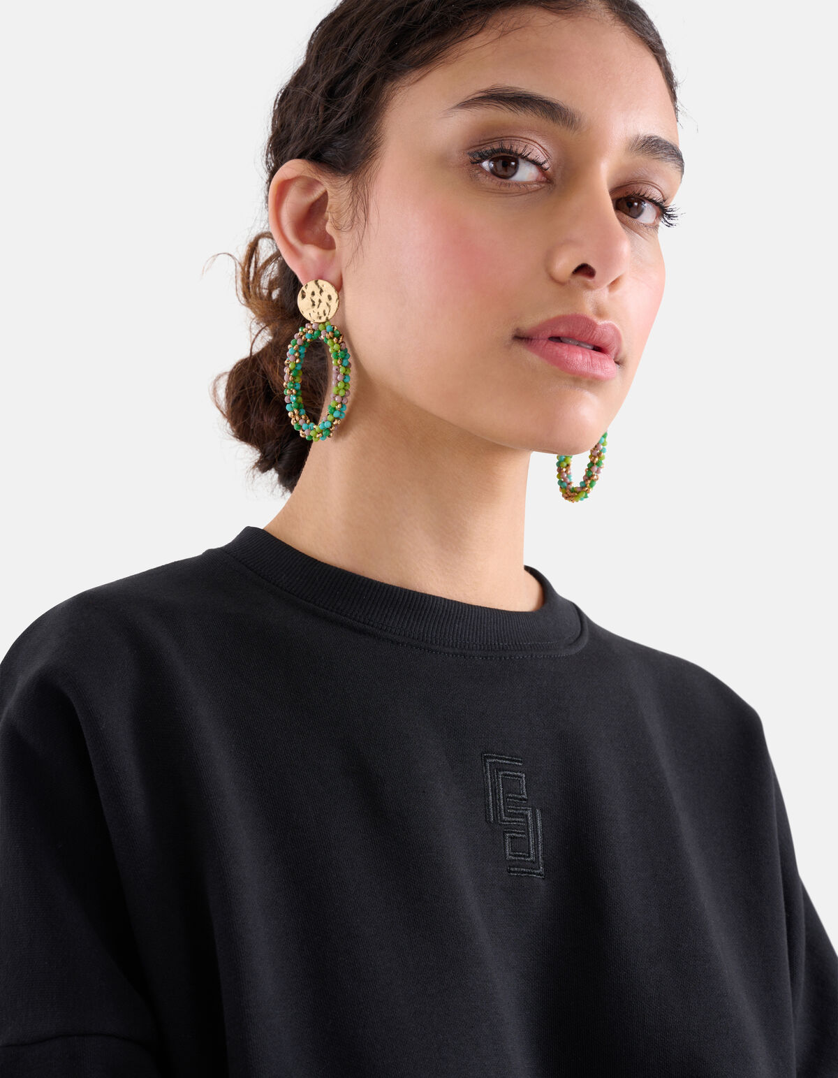 Beaded Oorbellen Blauw SHOEBY ACCESSOIRES