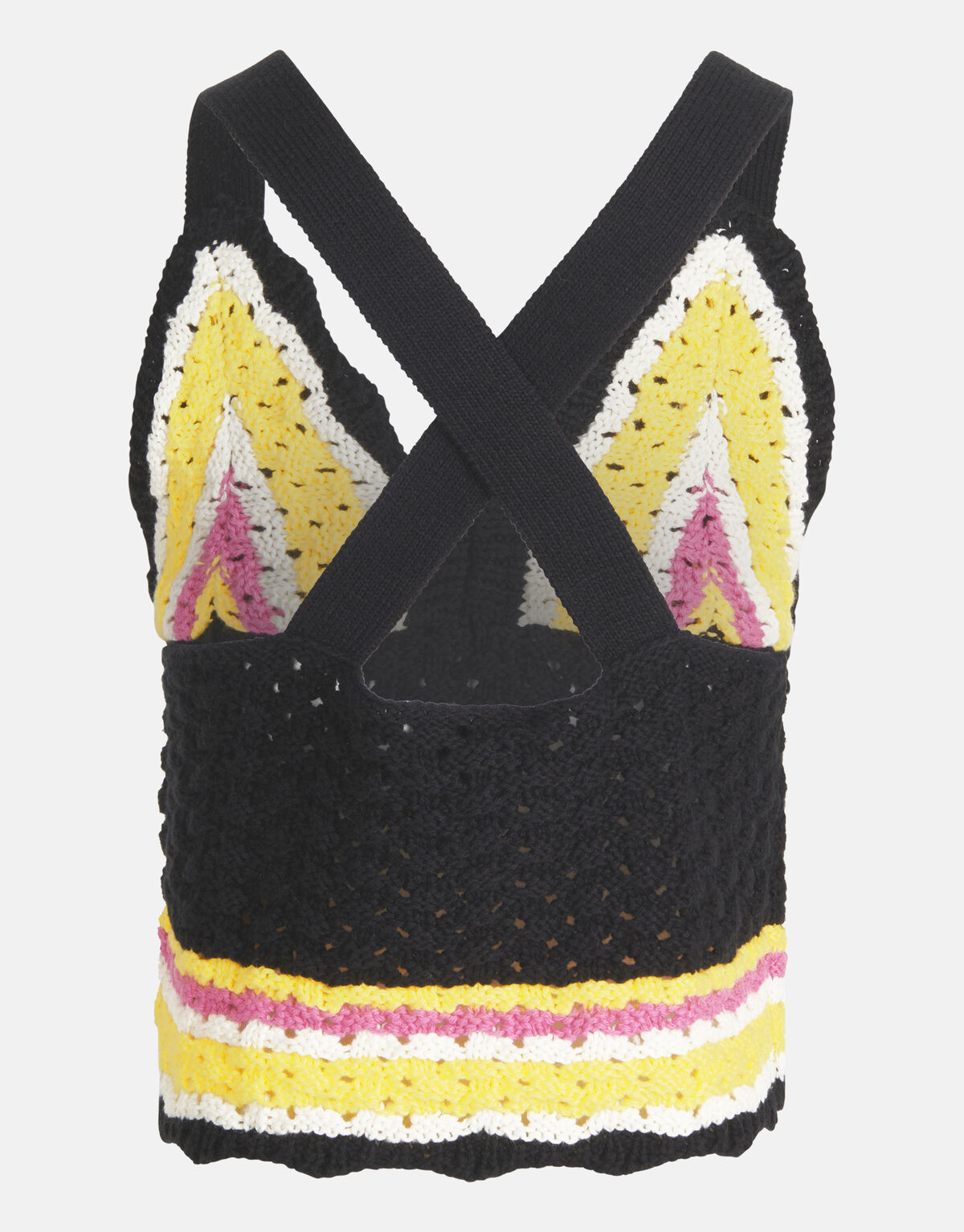 Crochet Triangle Top Donkergrijs SHOEBY GIRLS