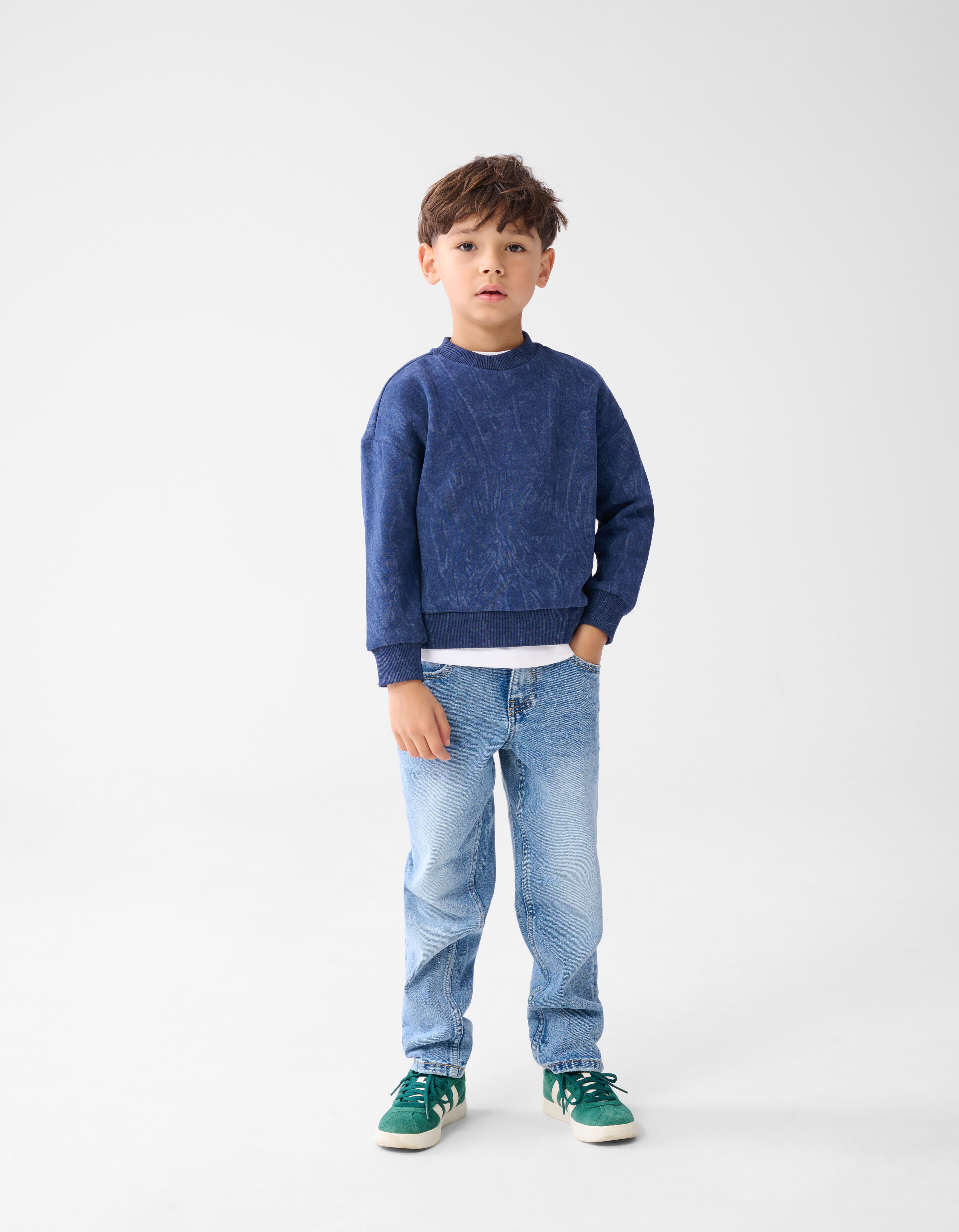 Printed Sweater Donkerblauw SHOEBY BOYS