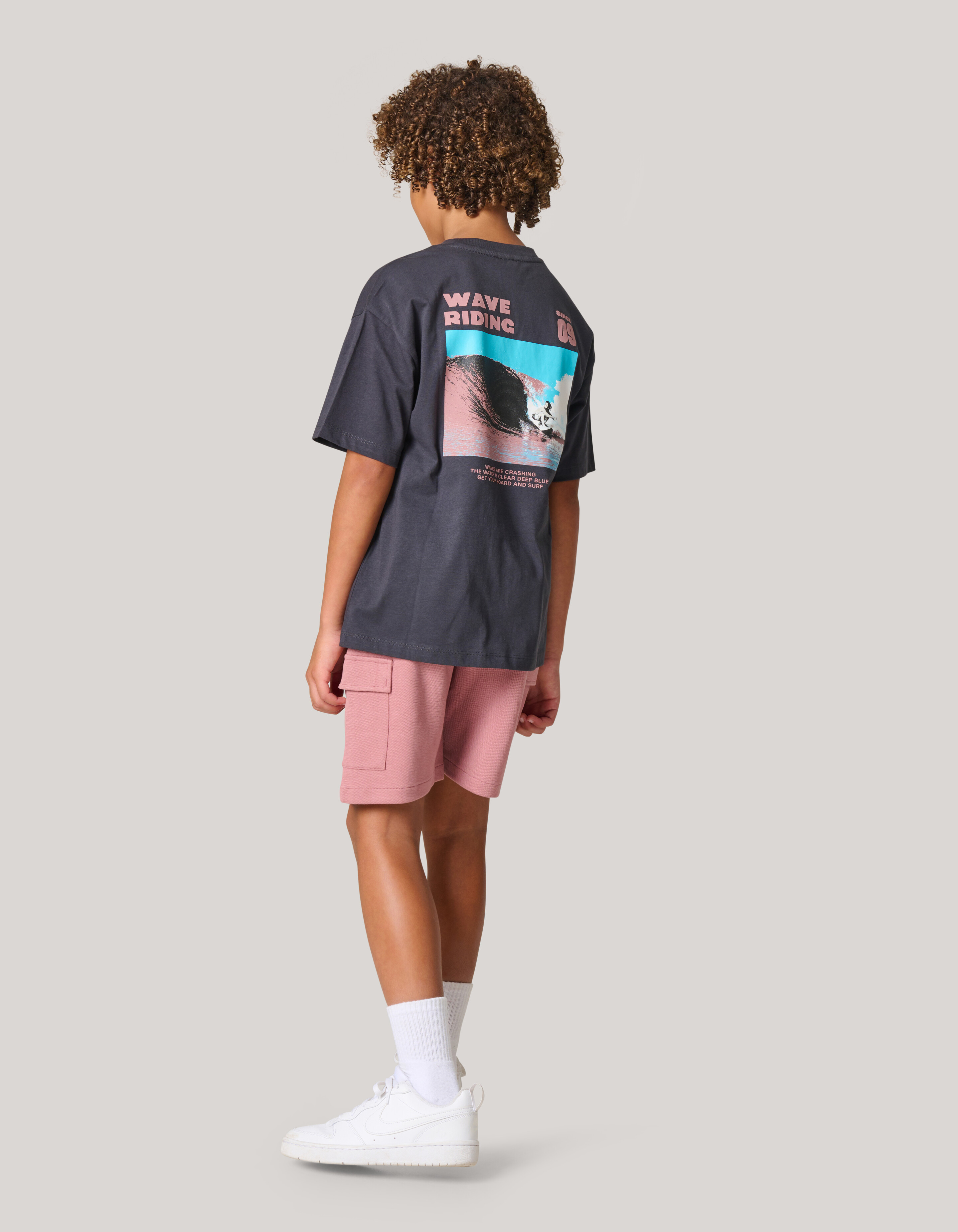 Pique Cargo Short Donkerroze SHOEBY BOYS